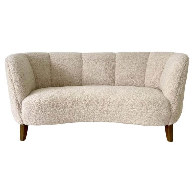 Danish settee, 1940, offered by Greenwich Living Antique & Design Center