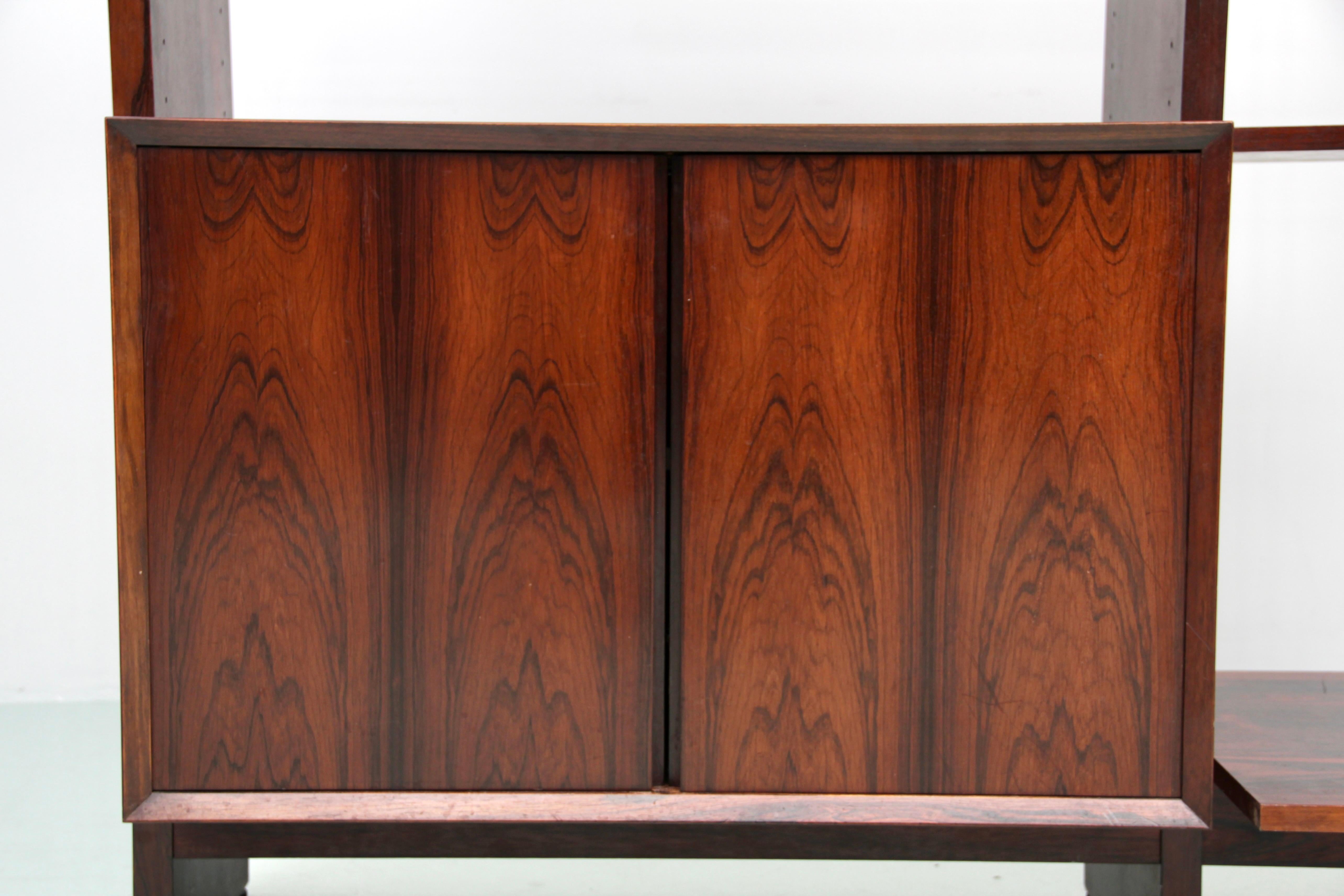 Rosewood Mid-Century Modern Danish Cado Shelve System