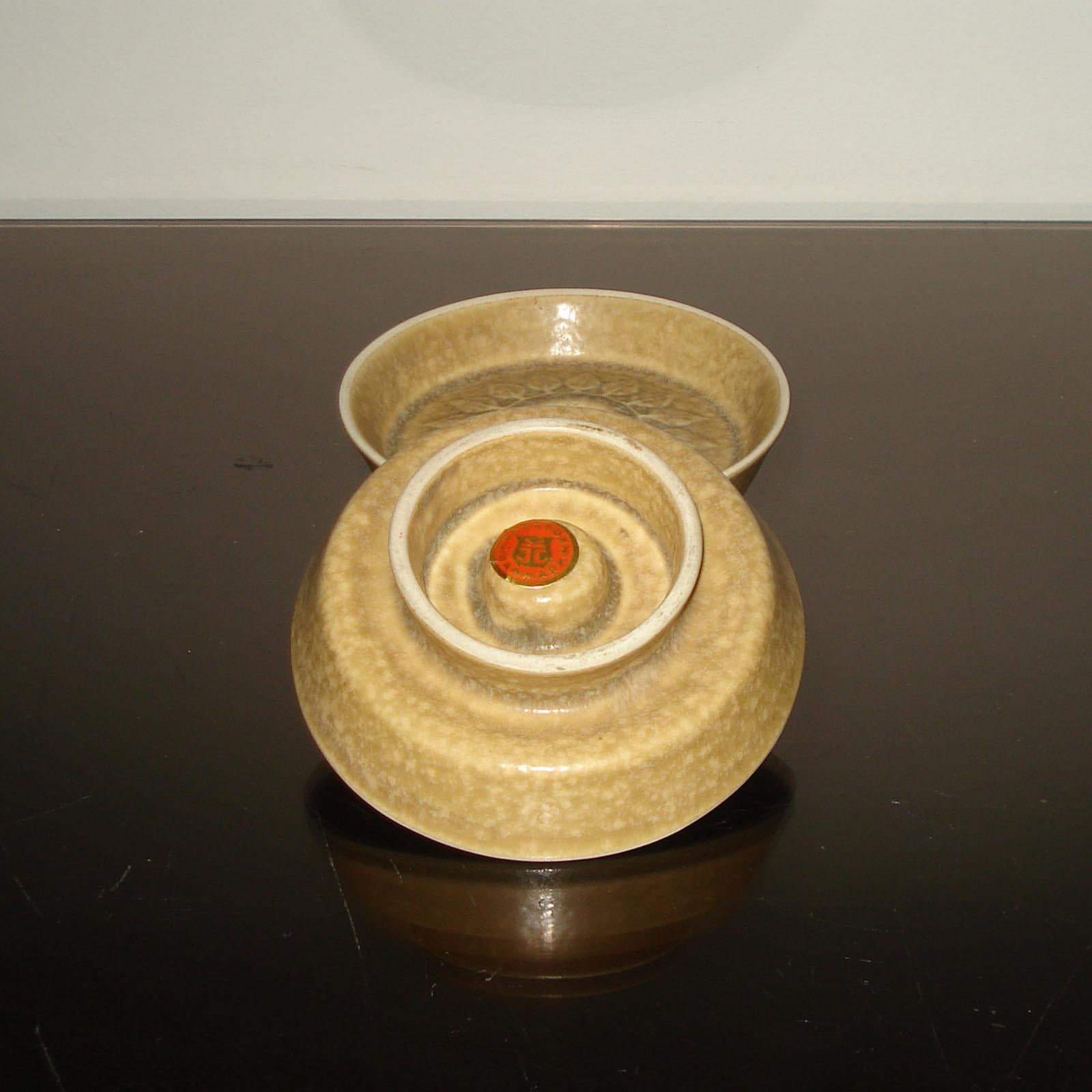 Dänische Kerzenhalter aus Keramik von Jens Harald Quistgaard, Moderne der Mitte des Jahrhunderts (Steingut) im Angebot