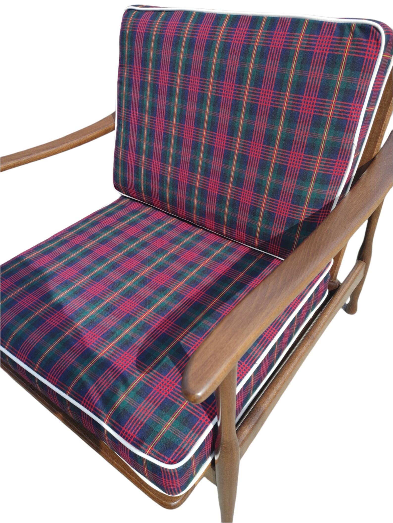 Wool Mid-Century Modern Danish Chair
