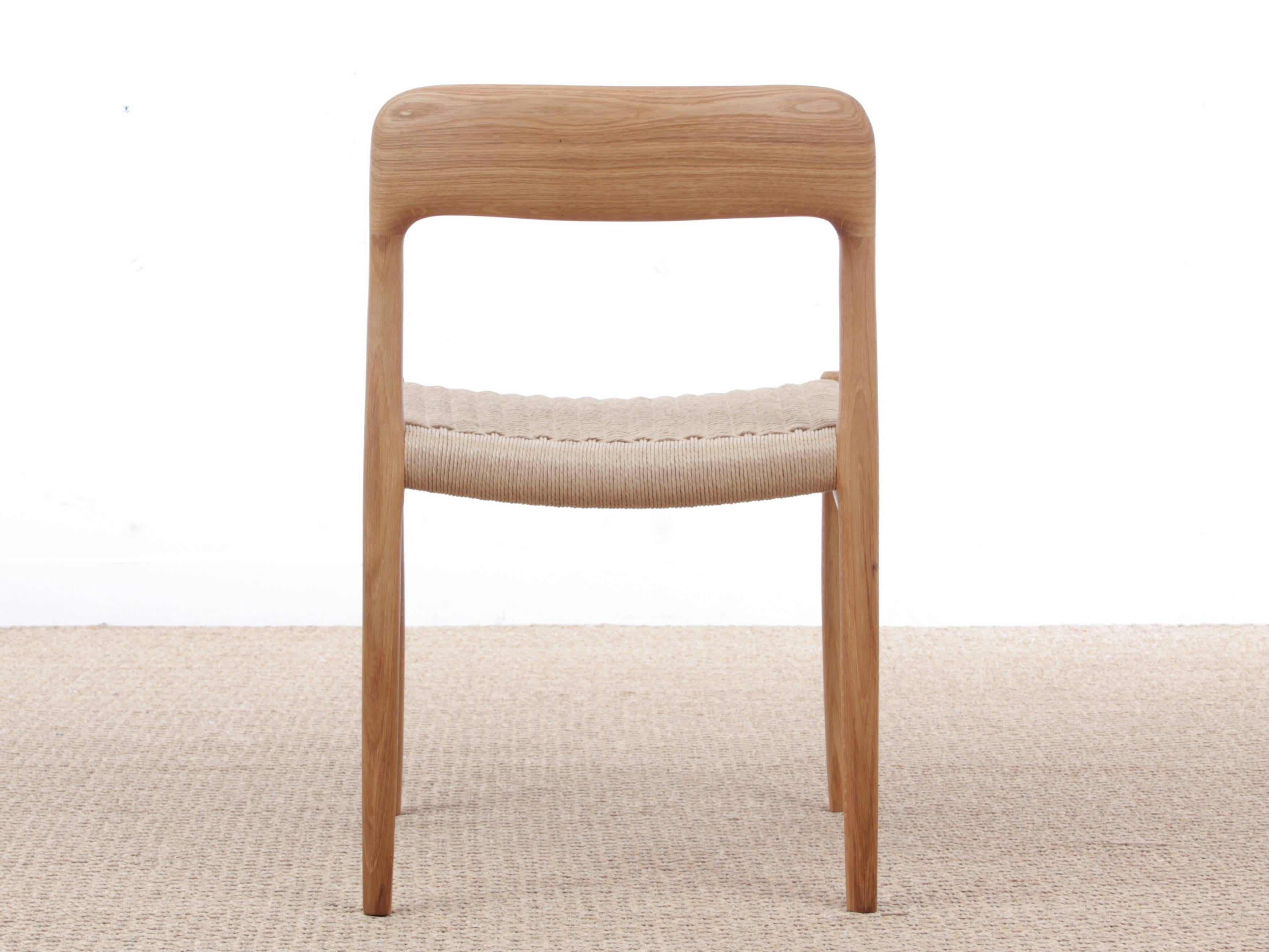 Moderner dänischer Stuhl Modell 75 von Niels O. Møller aus der Jahrhundertmitte. Neues Modell (21. Jahrhundert und zeitgenössisch) im Angebot