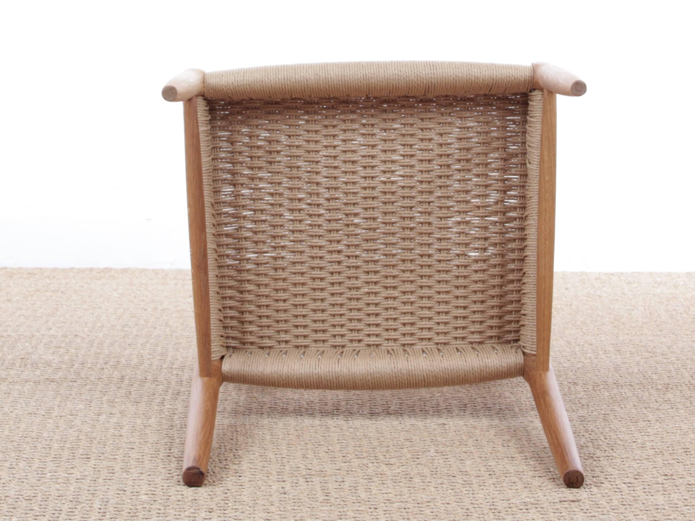 Mid-Century Modern Danish Chair Model 75 by Niels O. Møller. New model In New Condition For Sale In Courbevoie, FR