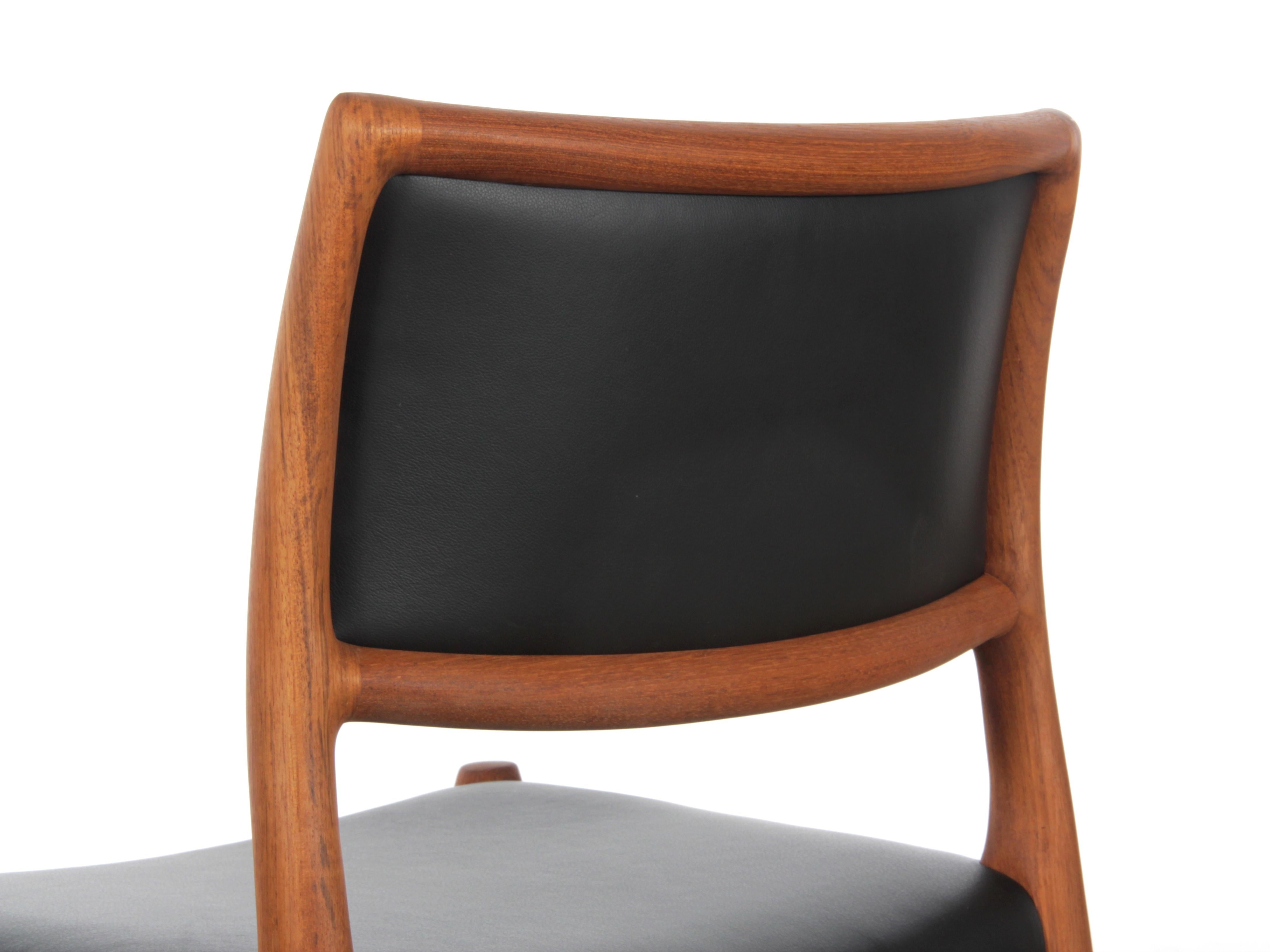 Mid-Century Modern Danish Chair Model 80 by Niels Møller, New Edition For Sale 2