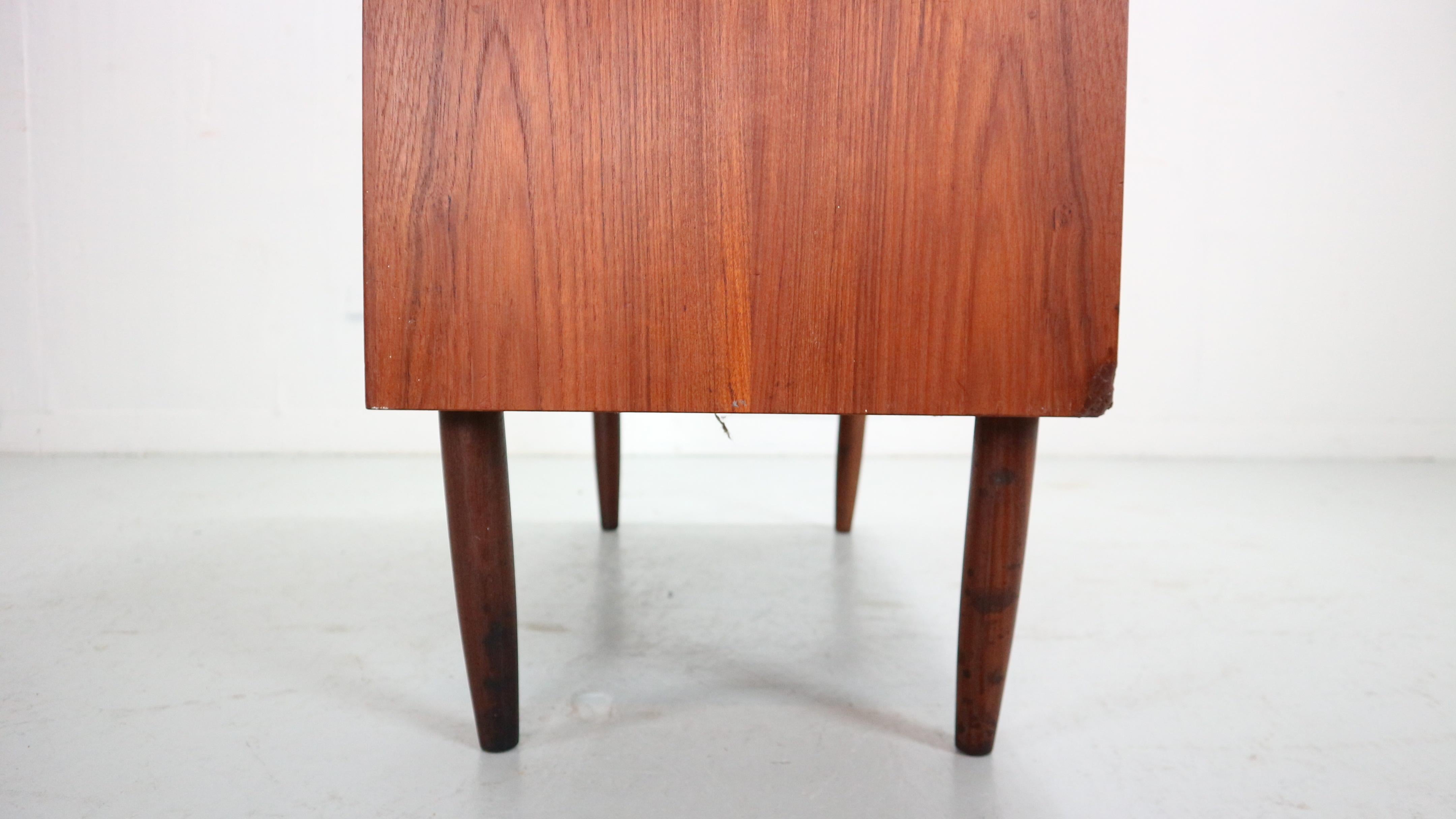 Mid-Century Modern Danish Chest of Six Drawers, Tallboy in Teak, Denmark, 1960 13