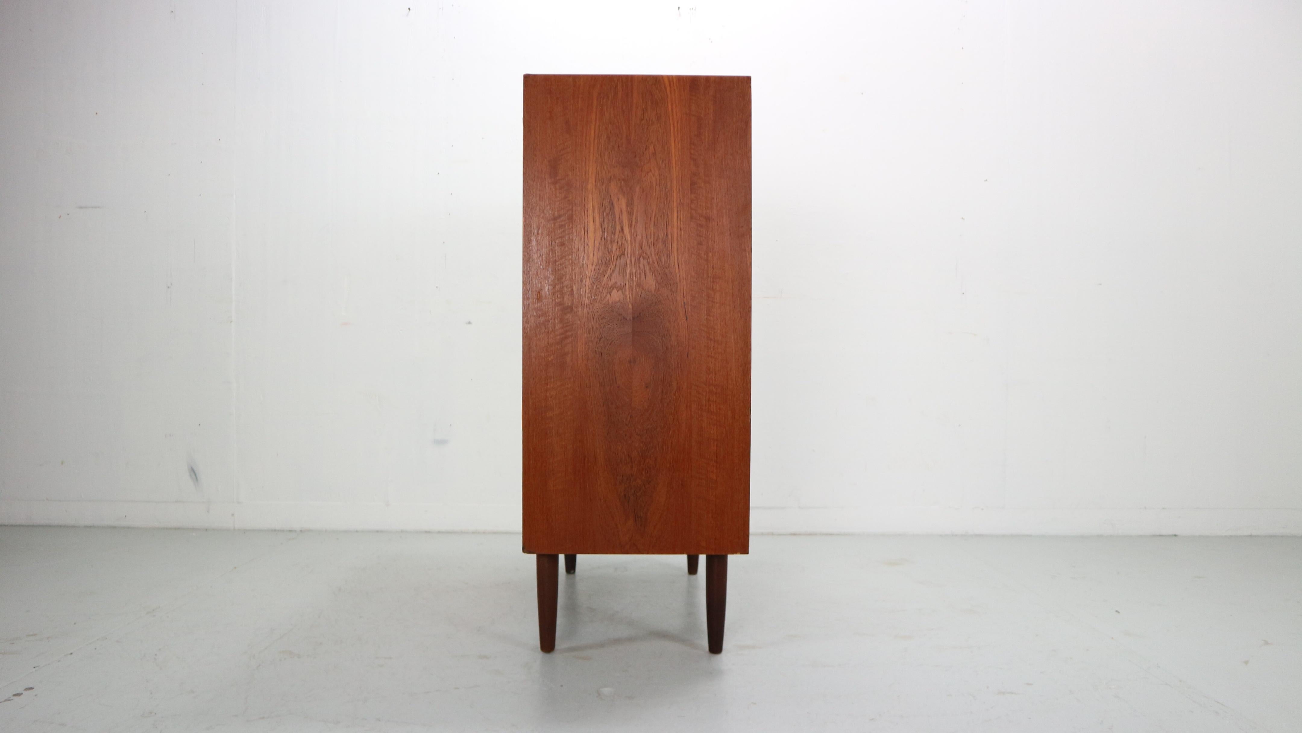 Mid-Century Modern Danish Chest of Six Drawers, Tallboy in Teak, Denmark, 1960 3