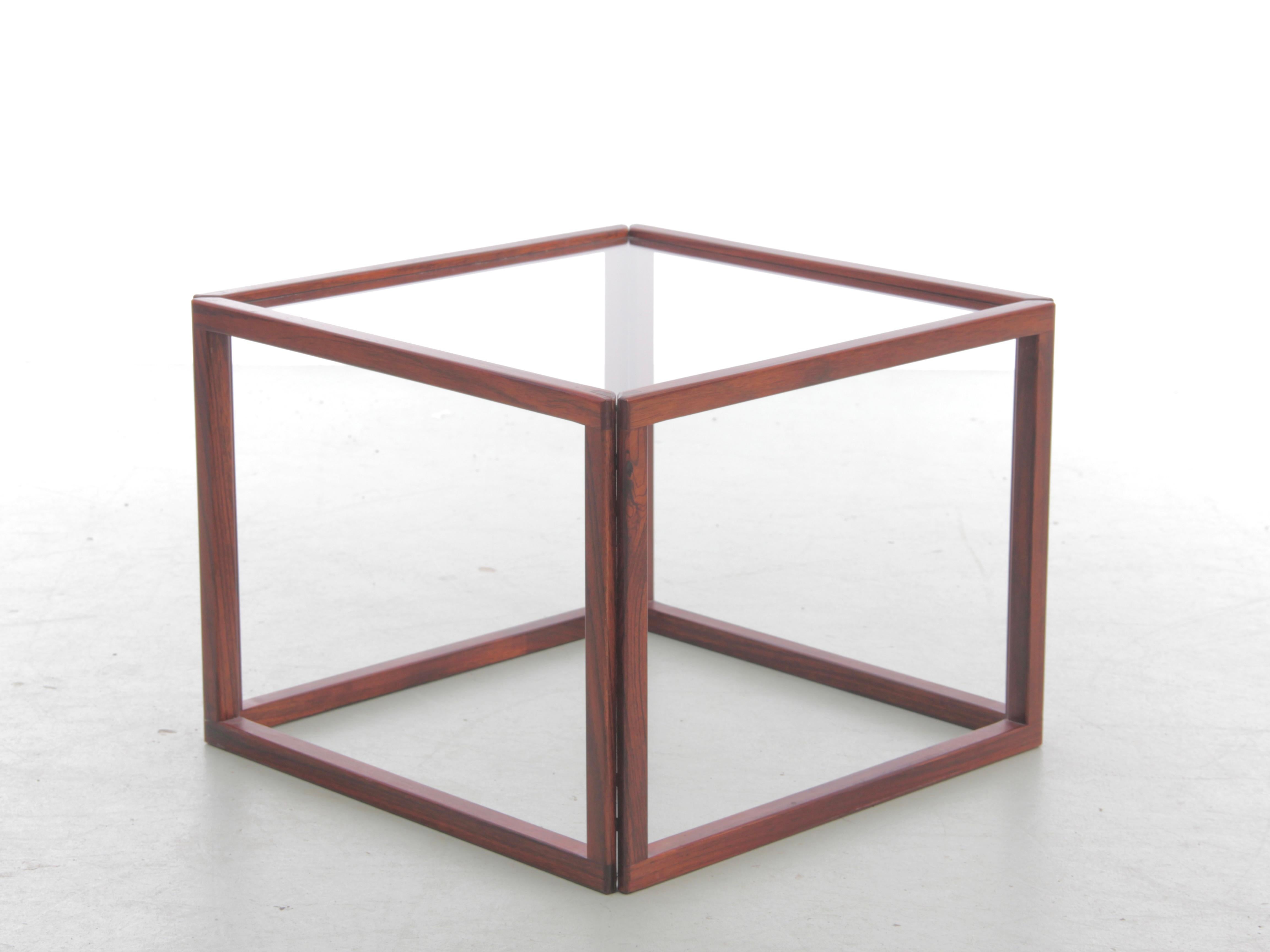 Scandinavian Modern Mid-Century Modern danish coffee table by Kai Kristiansen in rosewood For Sale