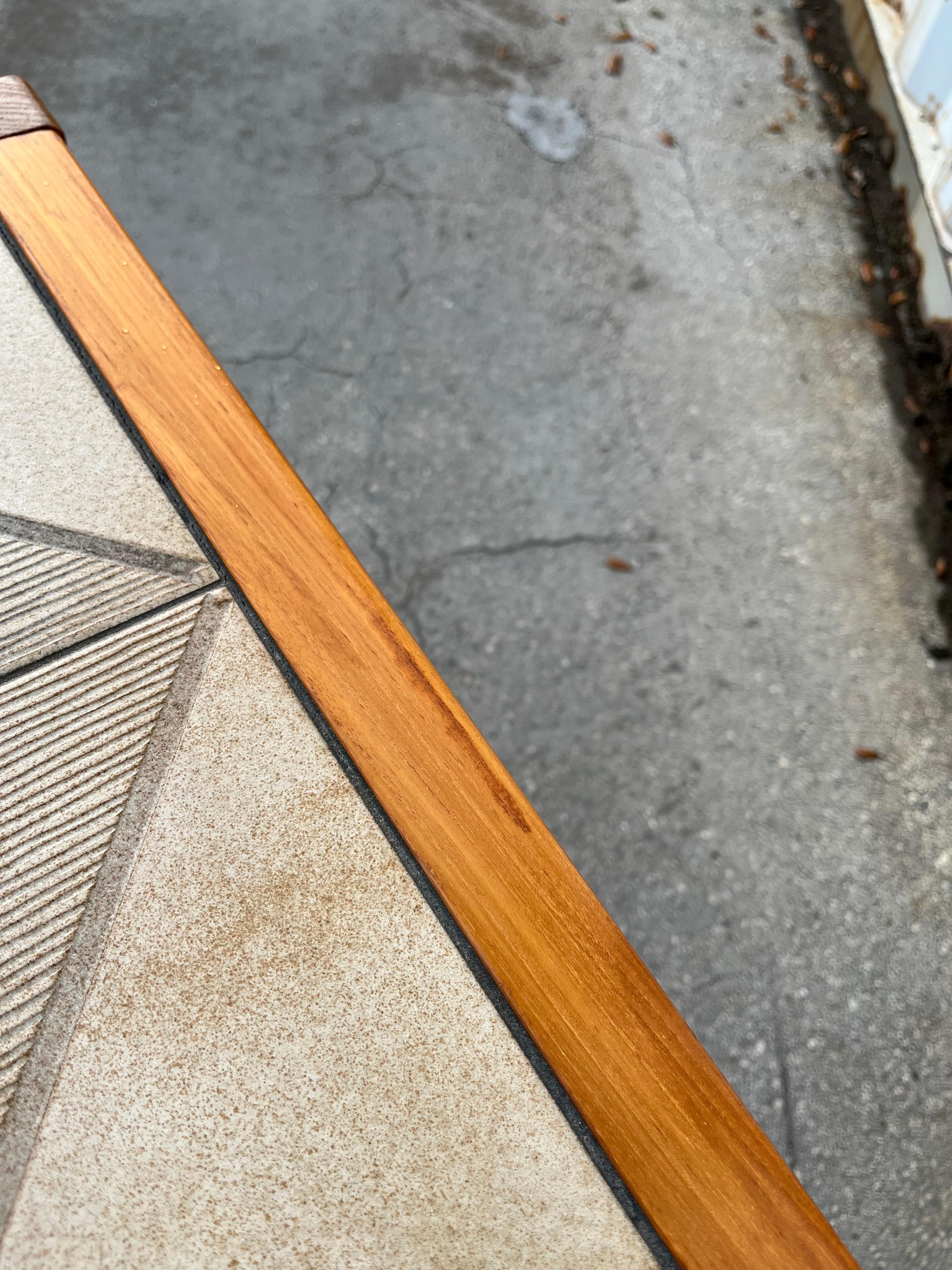 Mid Century Modern Danish Console Table w/ Tile Inlay by Gangso Mobler. C 1970s 5