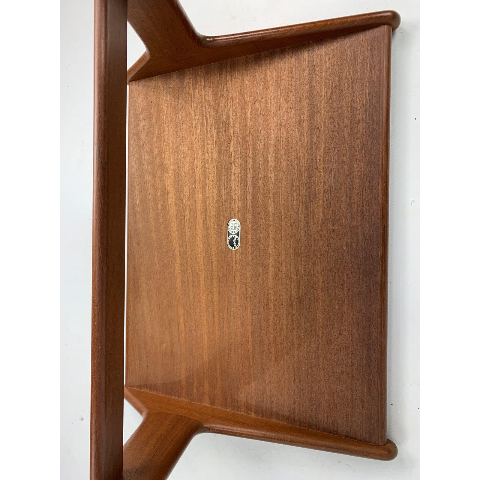 Mid-Century Modern Danish Control Teak Slanted Side Stand 1