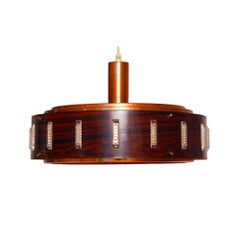 Mid-Century Modern, Danish Copper-Plated Celling Lamp, 1960s