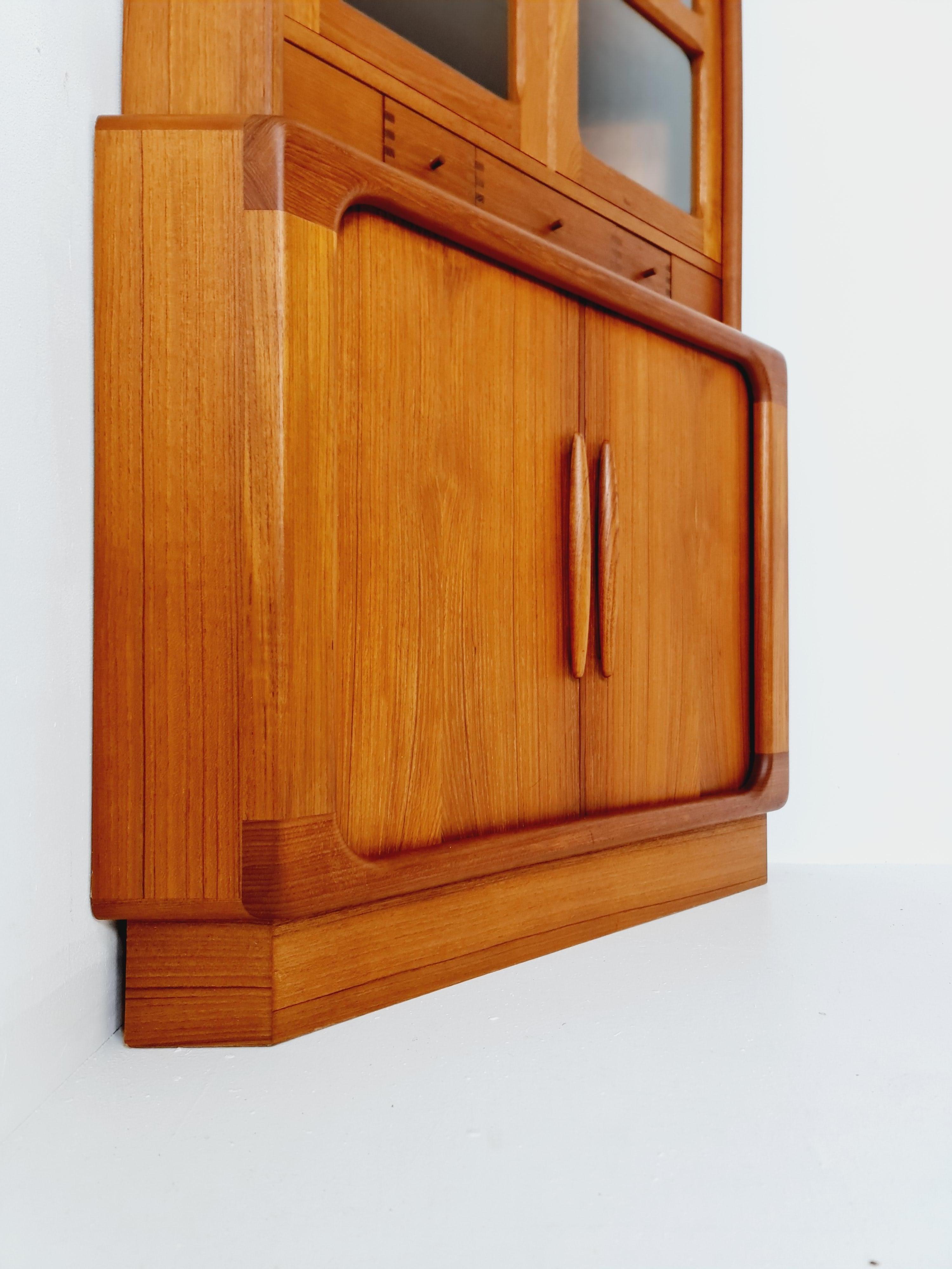 Danish Mid Century Modern danish corner cabinet teak By Dyrlund , 1960s For Sale