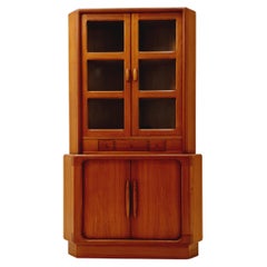 Vintage Mid Century Modern danish corner cabinet teak By Dyrlund , 1960s