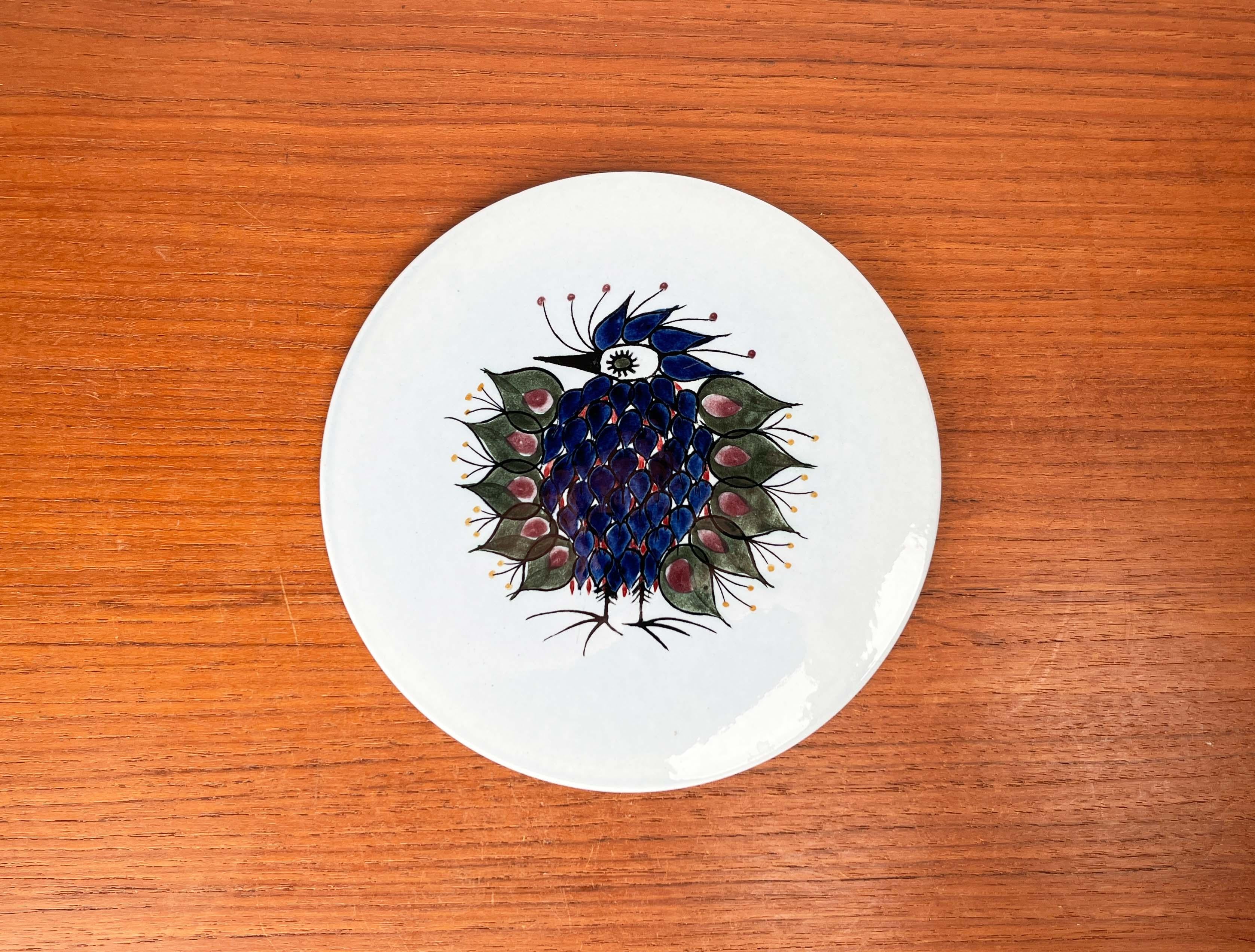 Mid-Century Modern Danish Crazy Bird Design Teller Beth Breyen Royal Copenhagen im Angebot 6