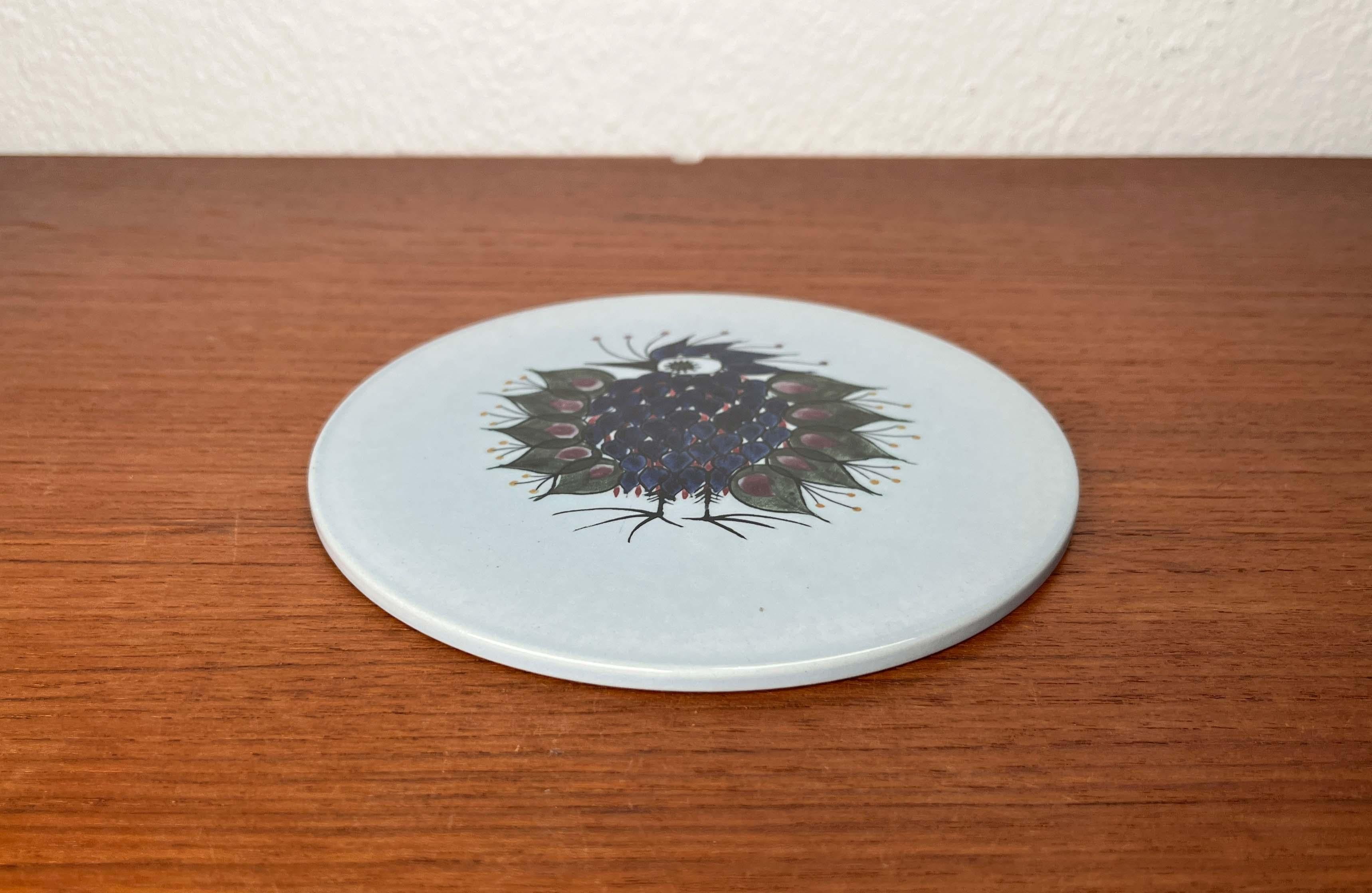 Mid-Century Modern Danish Crazy Bird Design Teller Beth Breyen Royal Copenhagen im Zustand „Hervorragend“ im Angebot in Hamburg, DE