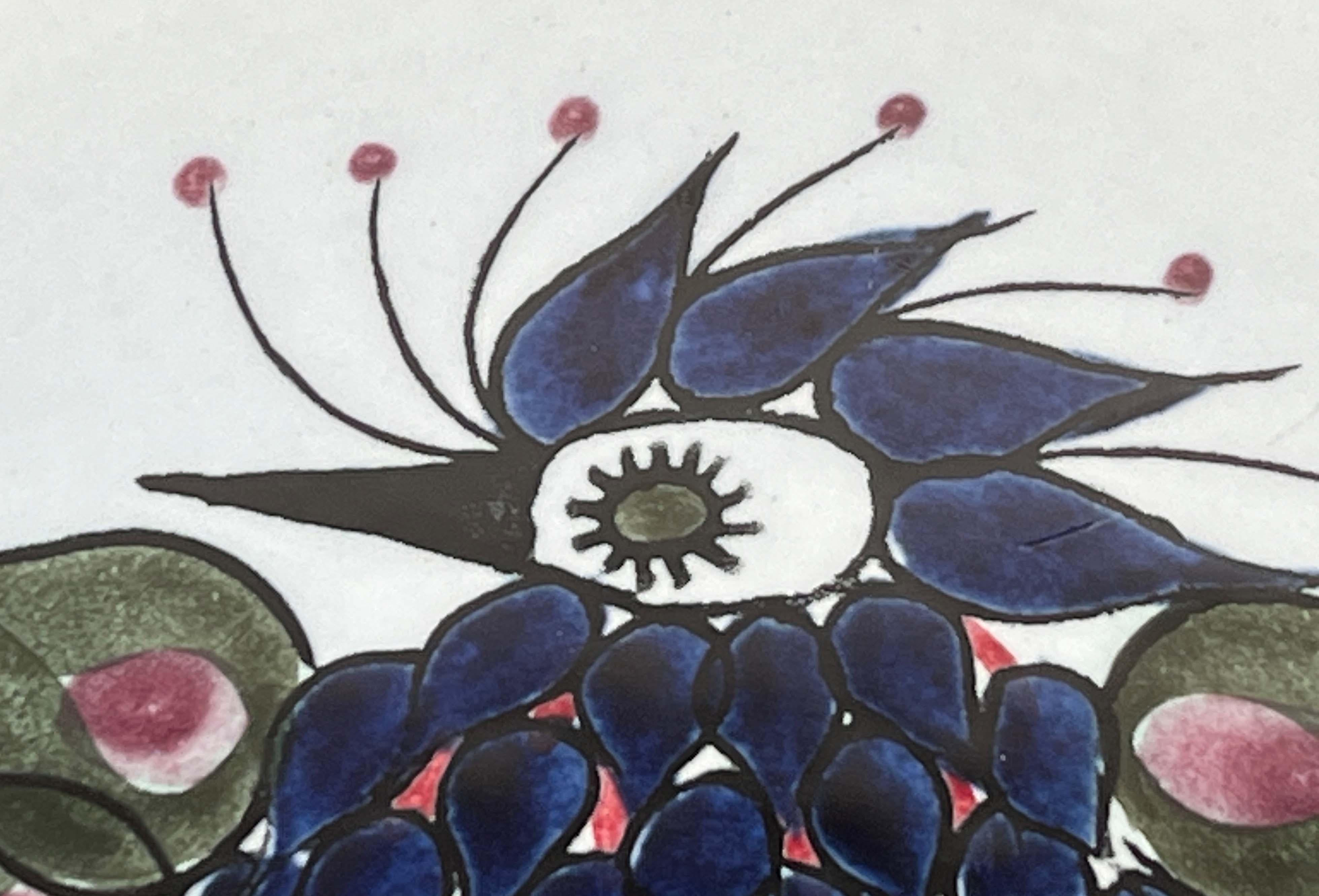 Mid-Century Modern Danish Crazy Bird Design Teller Beth Breyen Royal Copenhagen im Angebot 2