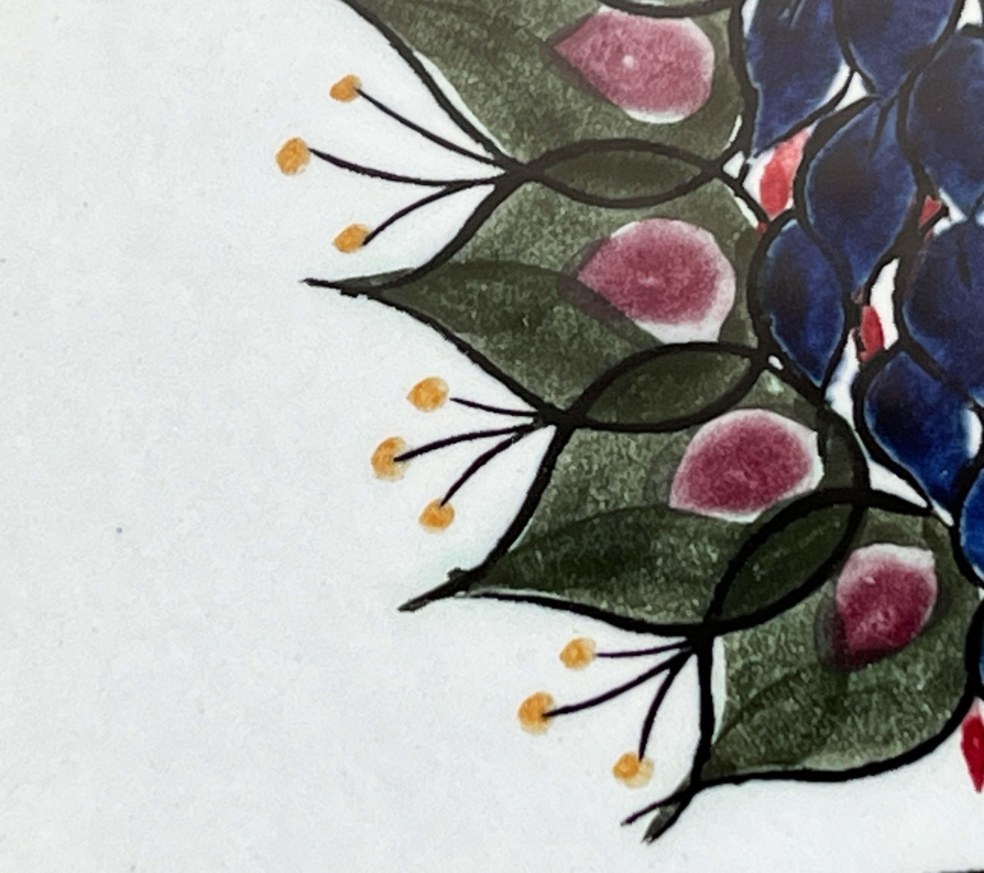 Mid-Century Modern Danish Crazy Bird Design Teller Beth Breyen Royal Copenhagen im Angebot 3