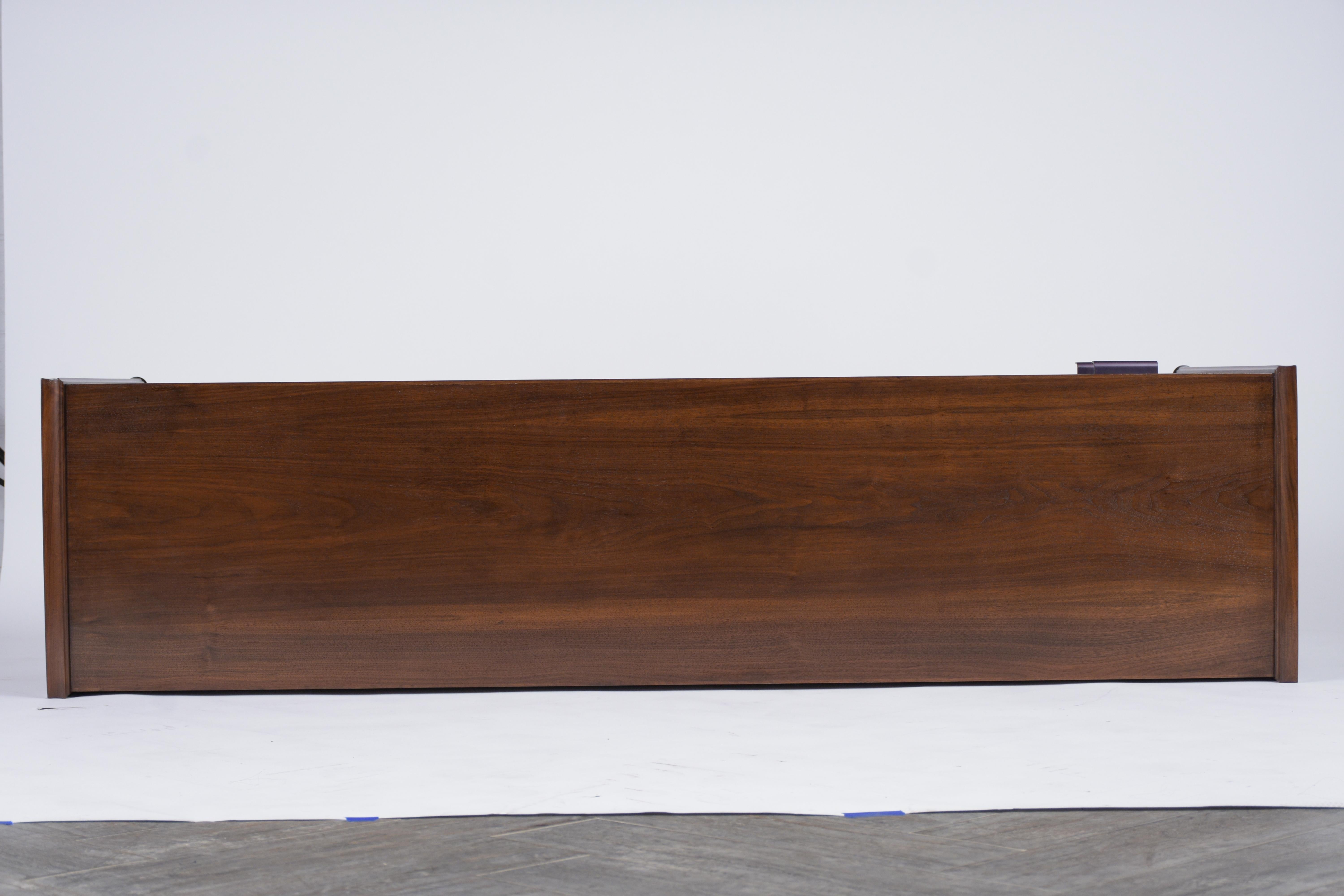 Mid Century Modern Walnut Lacquered Credenza 4