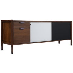 Mid Century Modern Walnut Lacquered Credenza