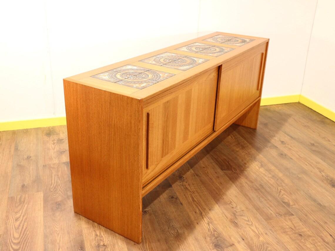 Mid-Century Modern Danish Credenza Sideboard by Gangso Mobler Vintage G Plan In Good Condition In Los Angeles, CA