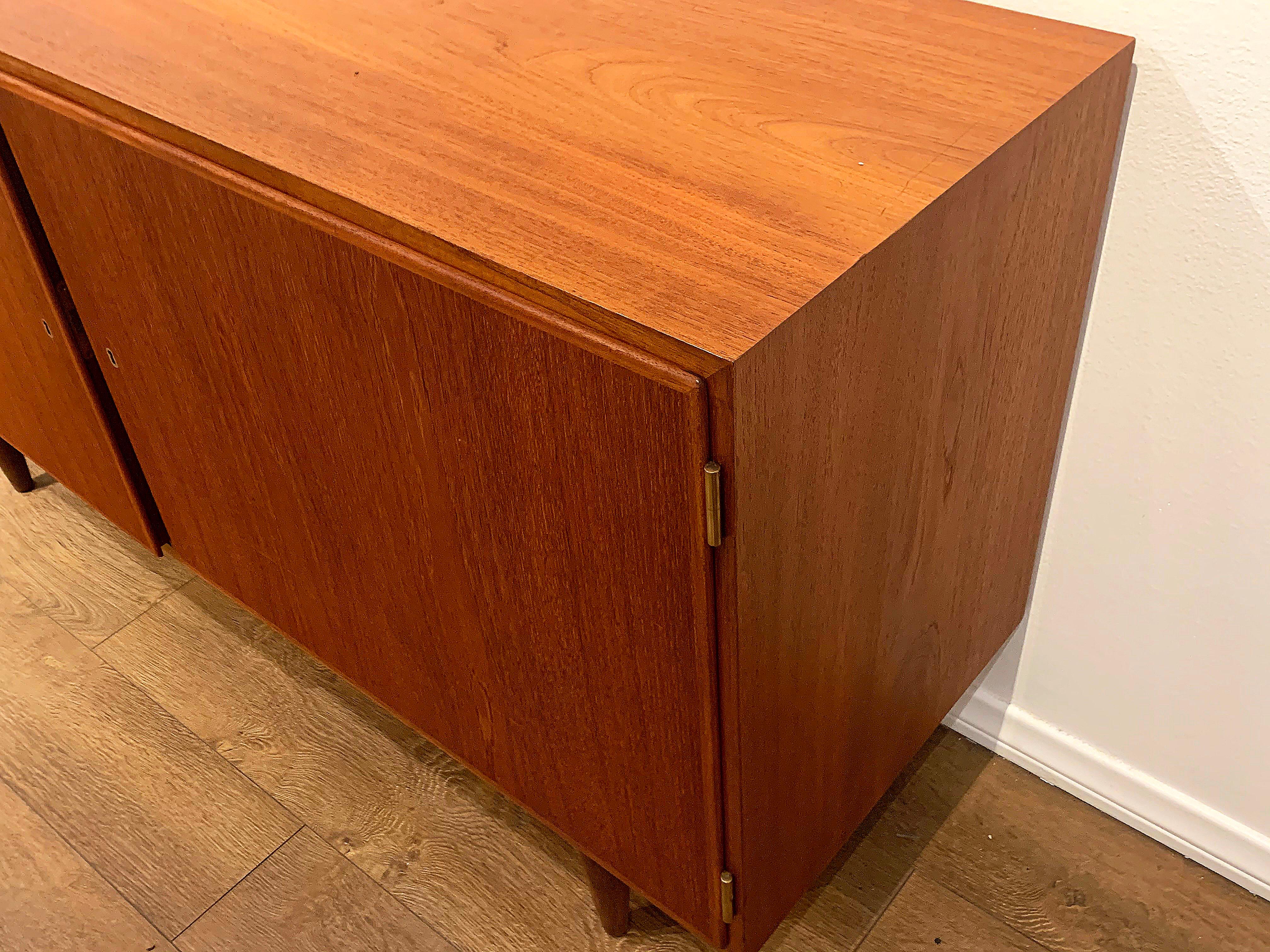 Teak Mid-Century Modern Danish Credenza with Drawers