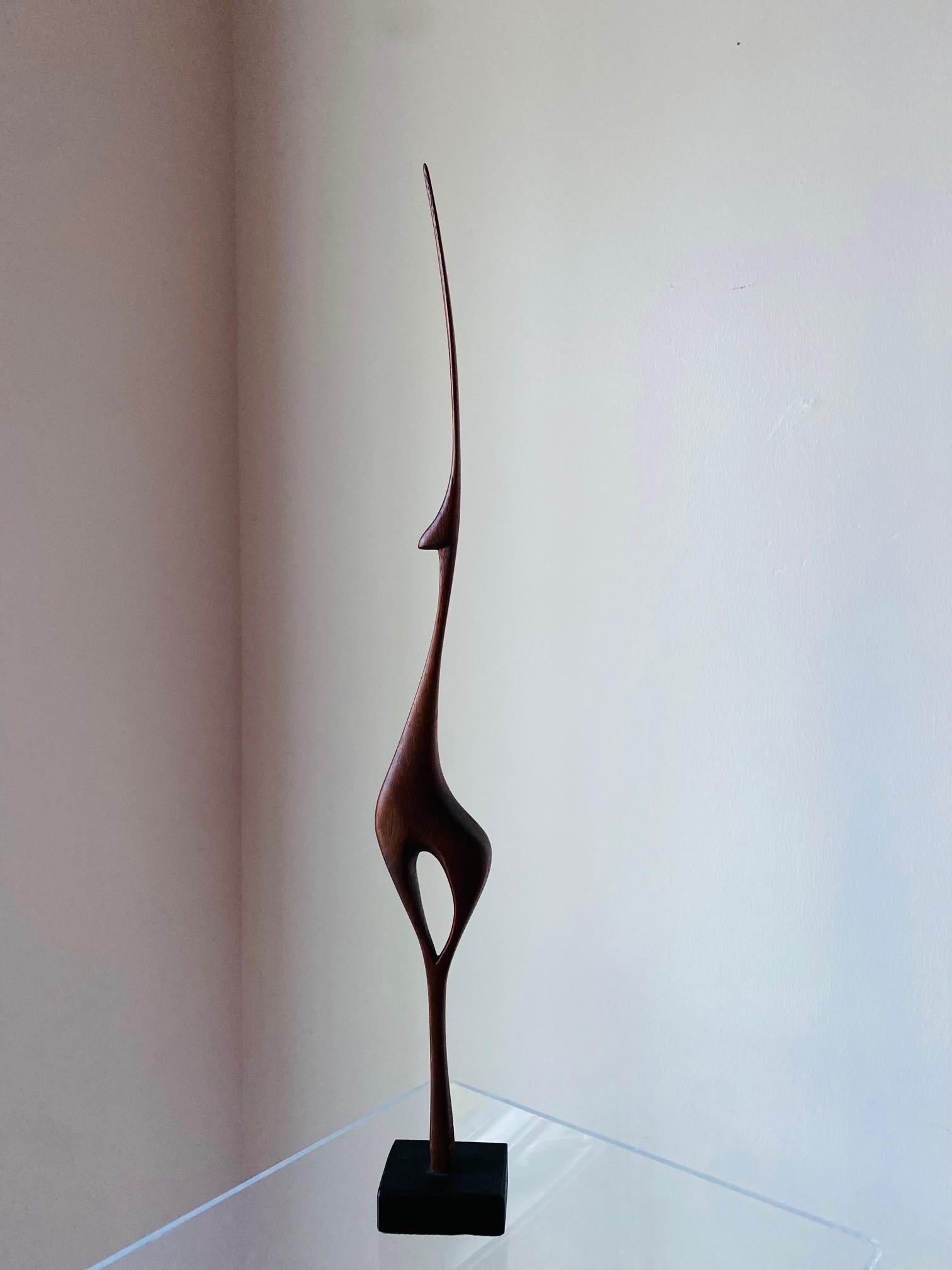 Teak Mid Century Modern Danish Deer Sculpture