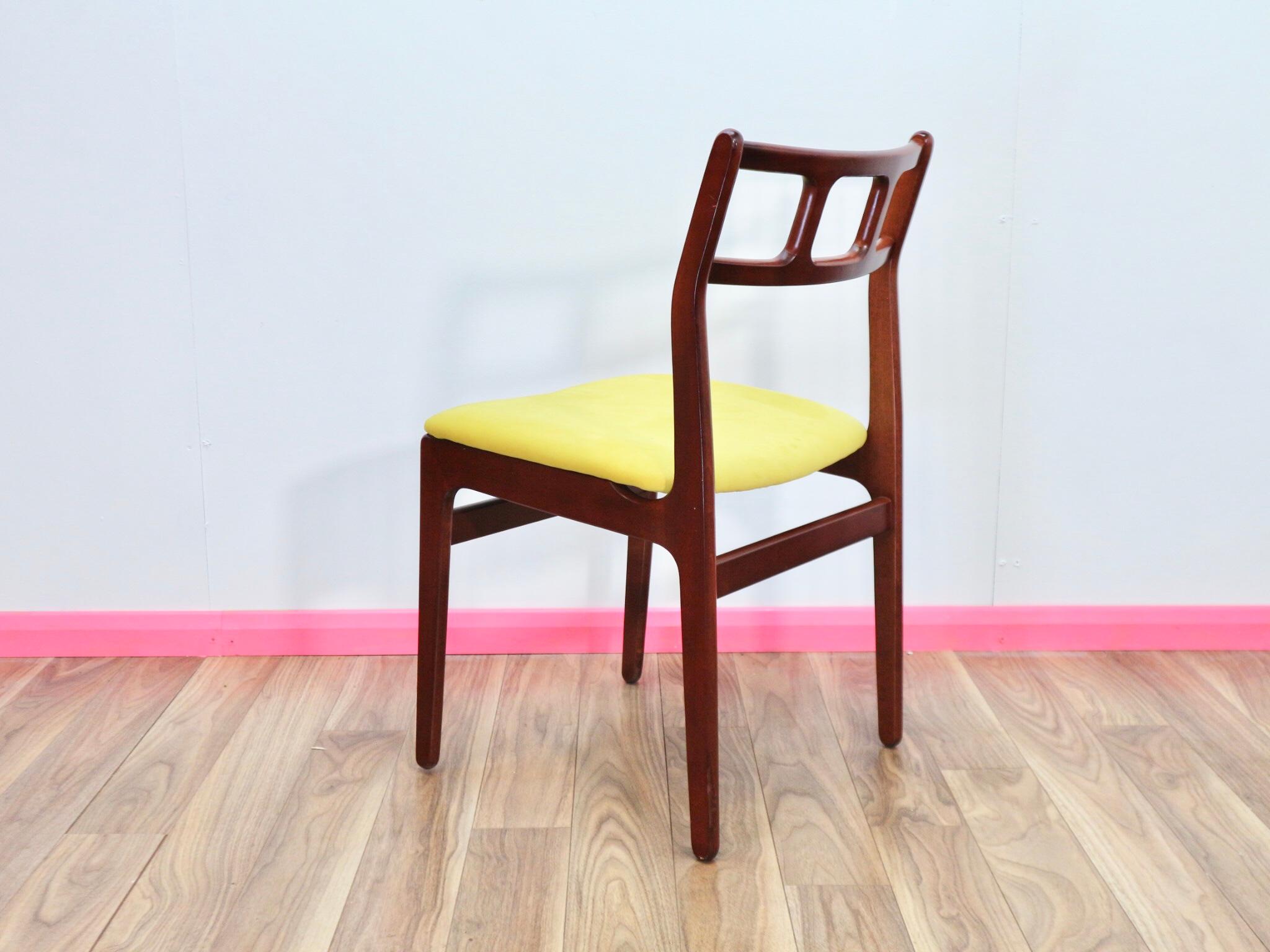 Mid-Century Modern Danish Design Dining Chairs by D, Scan Set of 4 7