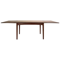 Mid-Century Modern Danish Design Extendable Teak Dining Table, 1960s