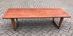 Mid-Century Modern Danish Design Large Teakwood Coffee Table by Børge Mogensen