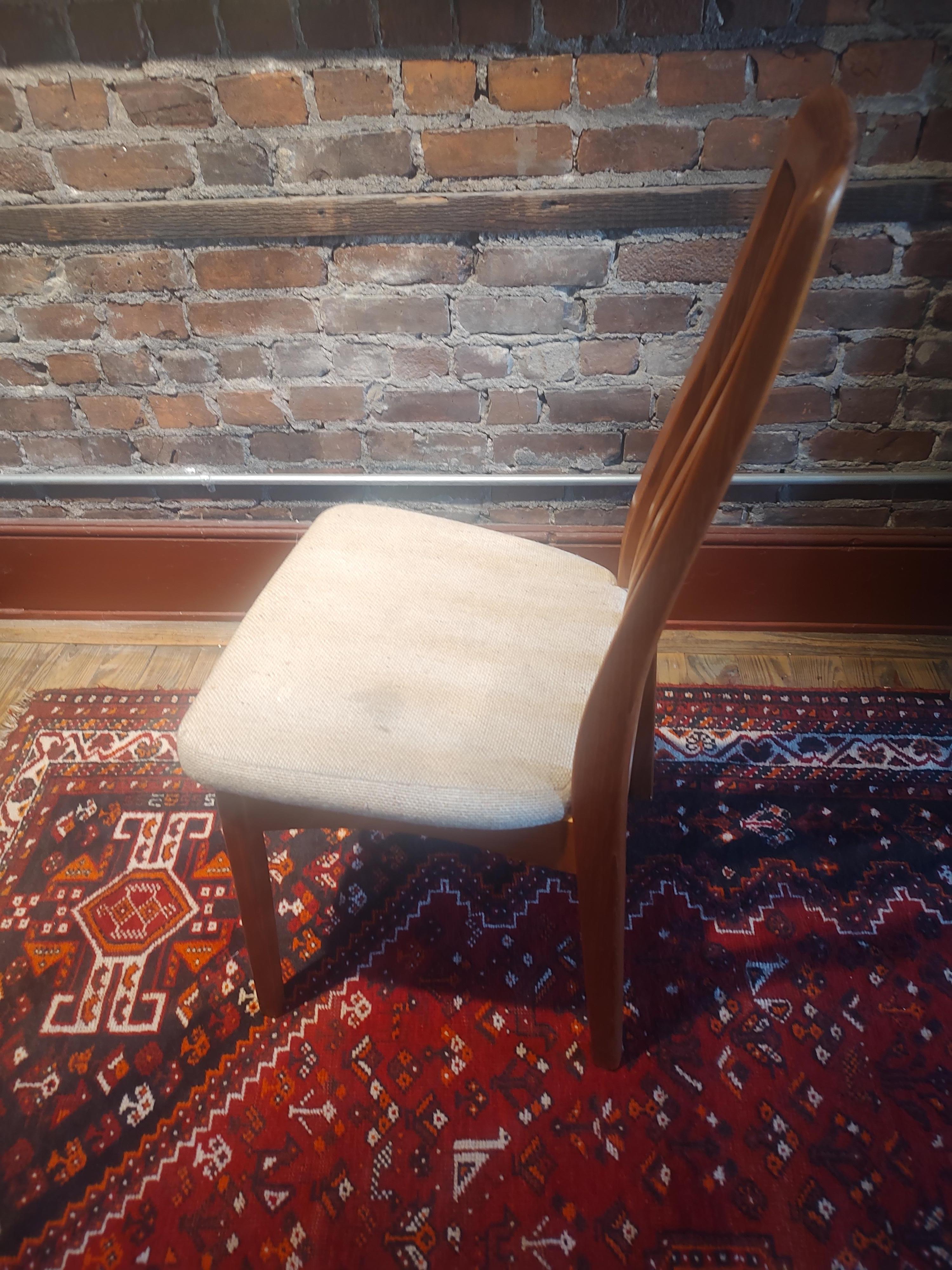 Scandinavian Modern Mid Century Modern Danish Design Pair of  Benny Linden Dining Chairs