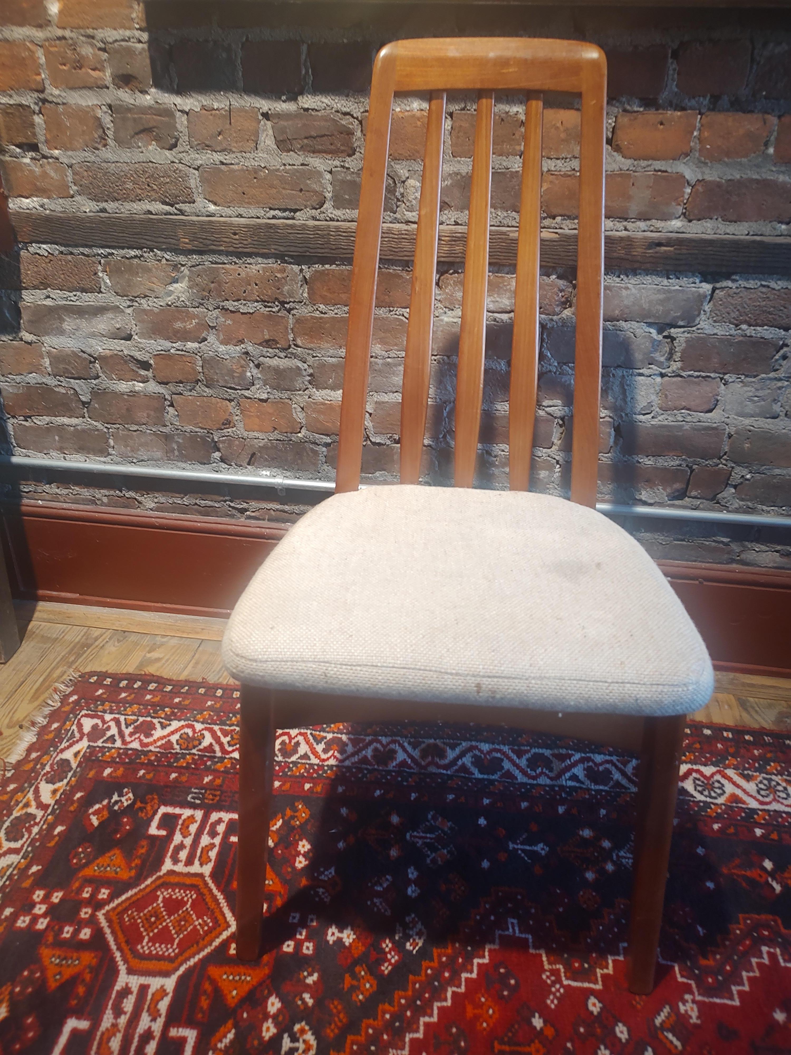 Mid Century Modern Danish Design Pair of  Benny Linden Dining Chairs In Good Condition In Port Jervis, NY