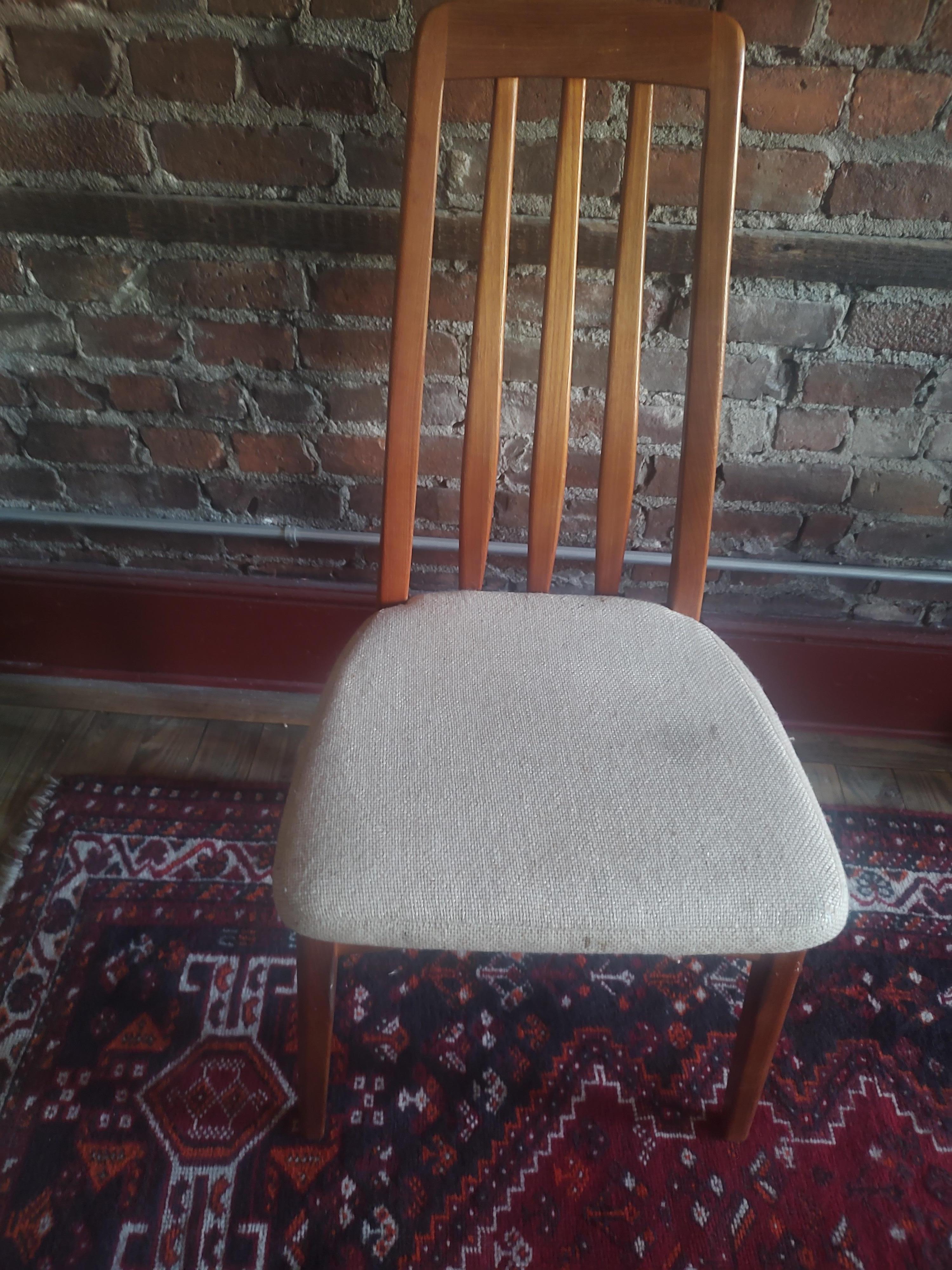 Late 20th Century Mid Century Modern Danish Design Pair of  Benny Linden Dining Chairs