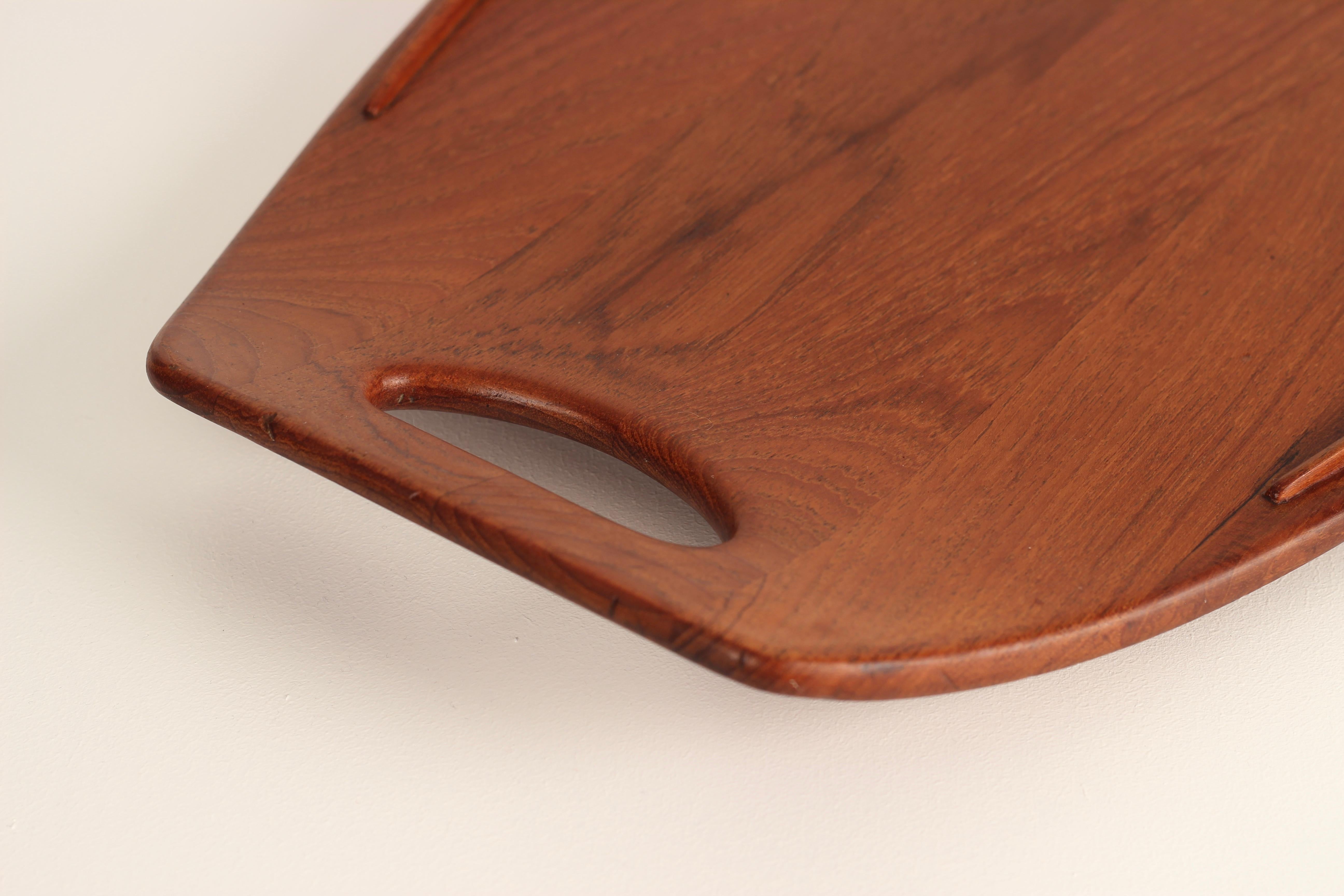 Bandeja de teca de diseño danés moderno de mediados de siglo de Jens Quistgaard Made by Dansk en venta 6