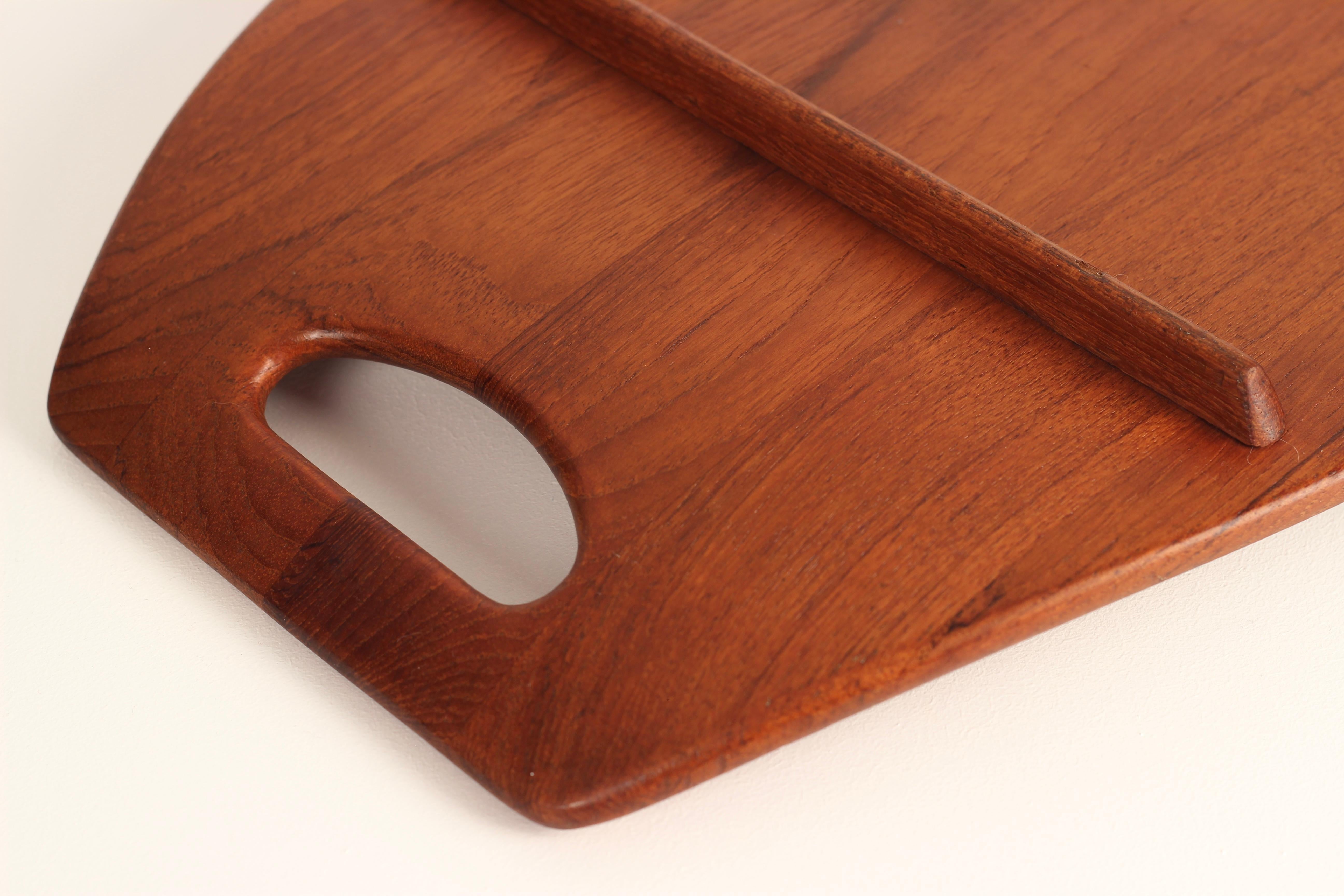 Bandeja de teca de diseño danés moderno de mediados de siglo de Jens Quistgaard Made by Dansk en venta 7