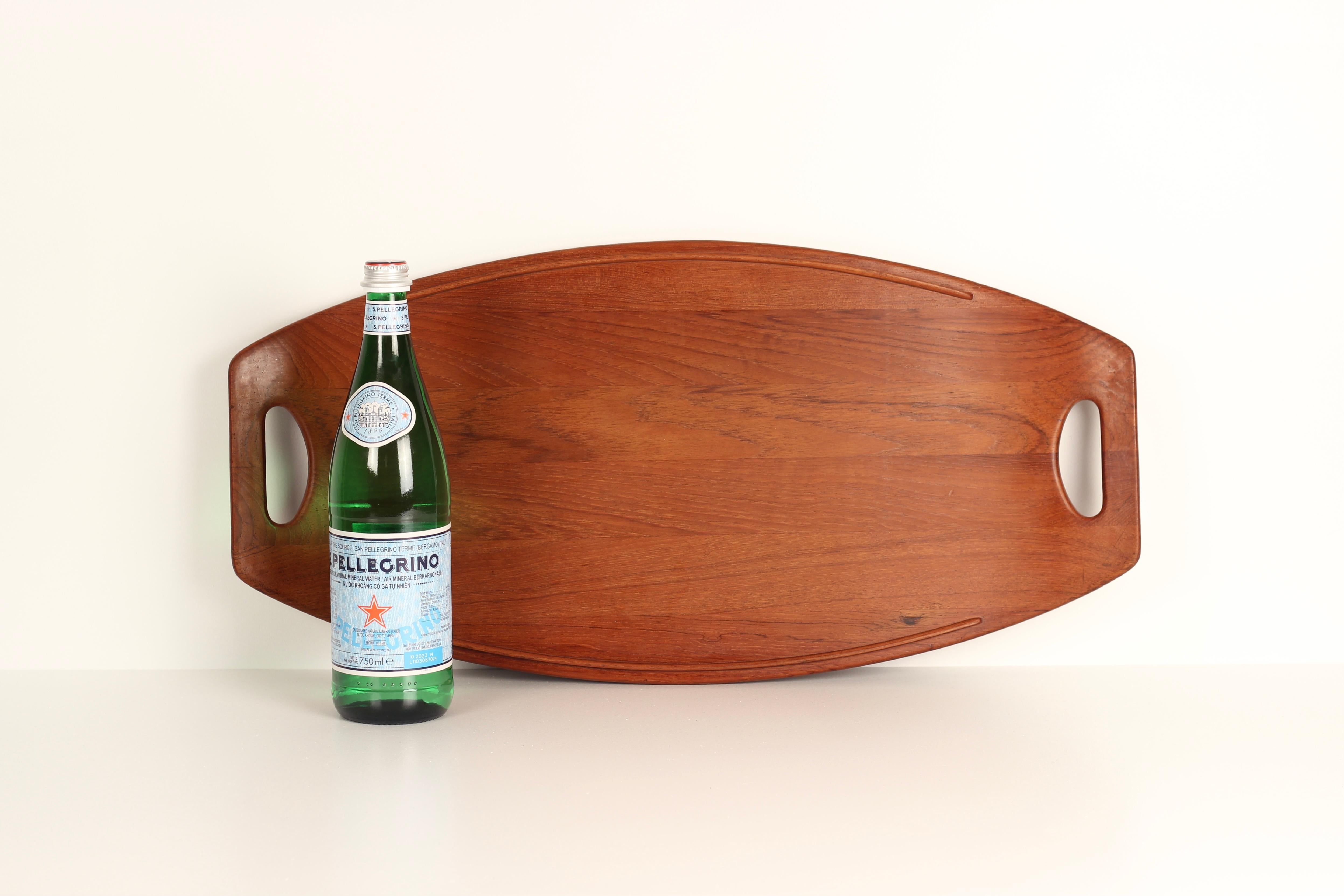Bandeja de teca de diseño danés moderno de mediados de siglo de Jens Quistgaard Made by Dansk en venta 10