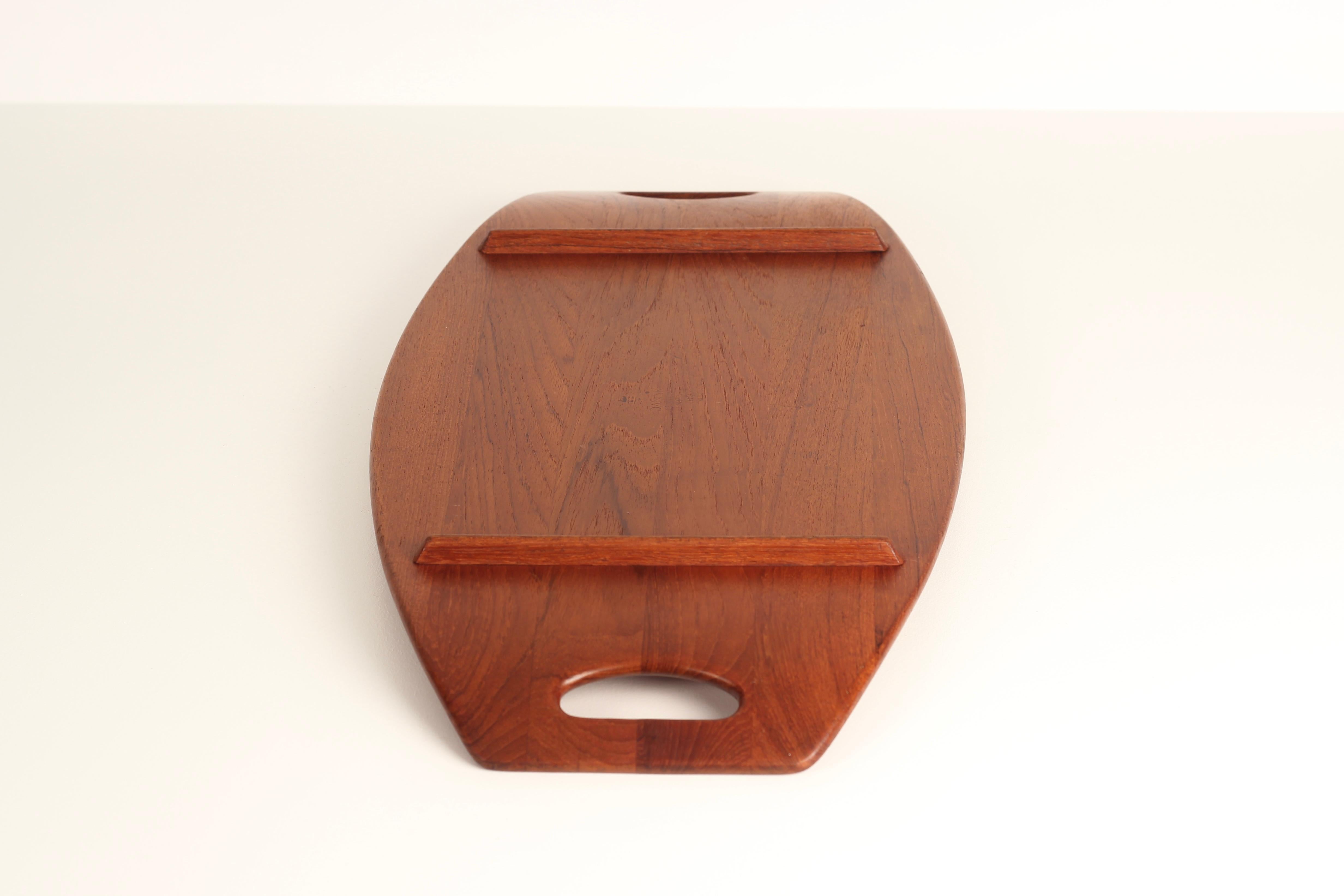 Woodwork Mid-Century Modern Danish Designed Teak Tray by Jens Quistgaard Made by Dansk For Sale