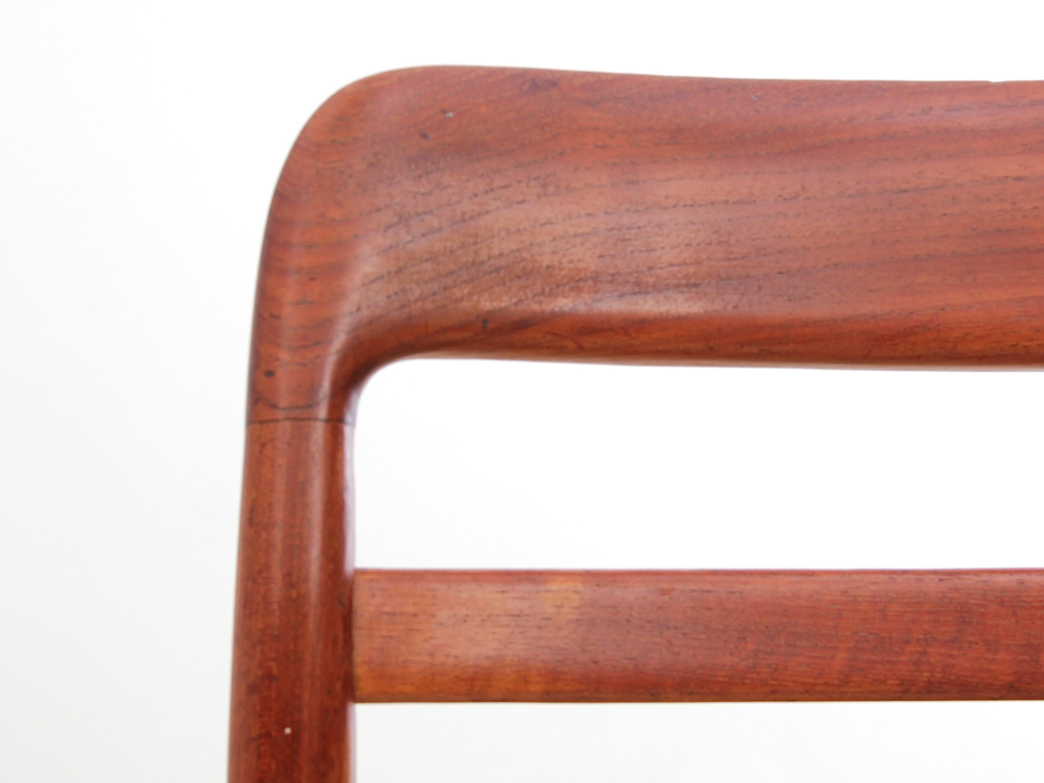 Mid-Century Modern Danish Dining Chairs in Teak For Sale 8