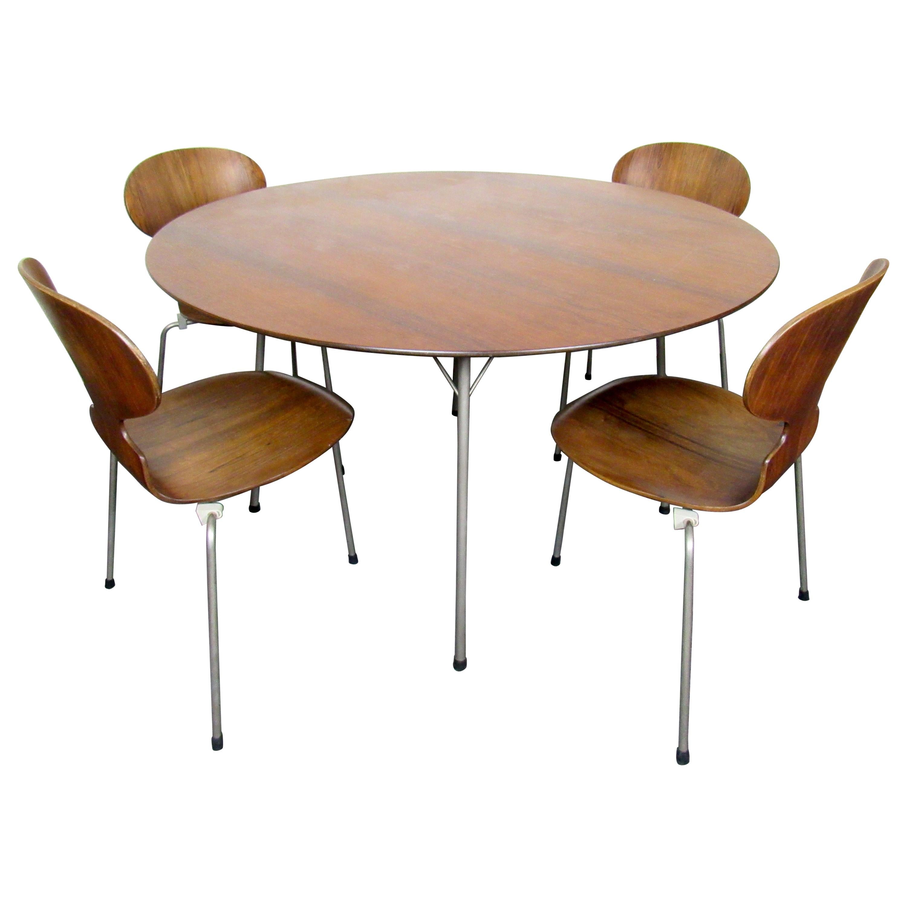 Mid-Century Modern Danish Dining Set by Arne Jacobsen