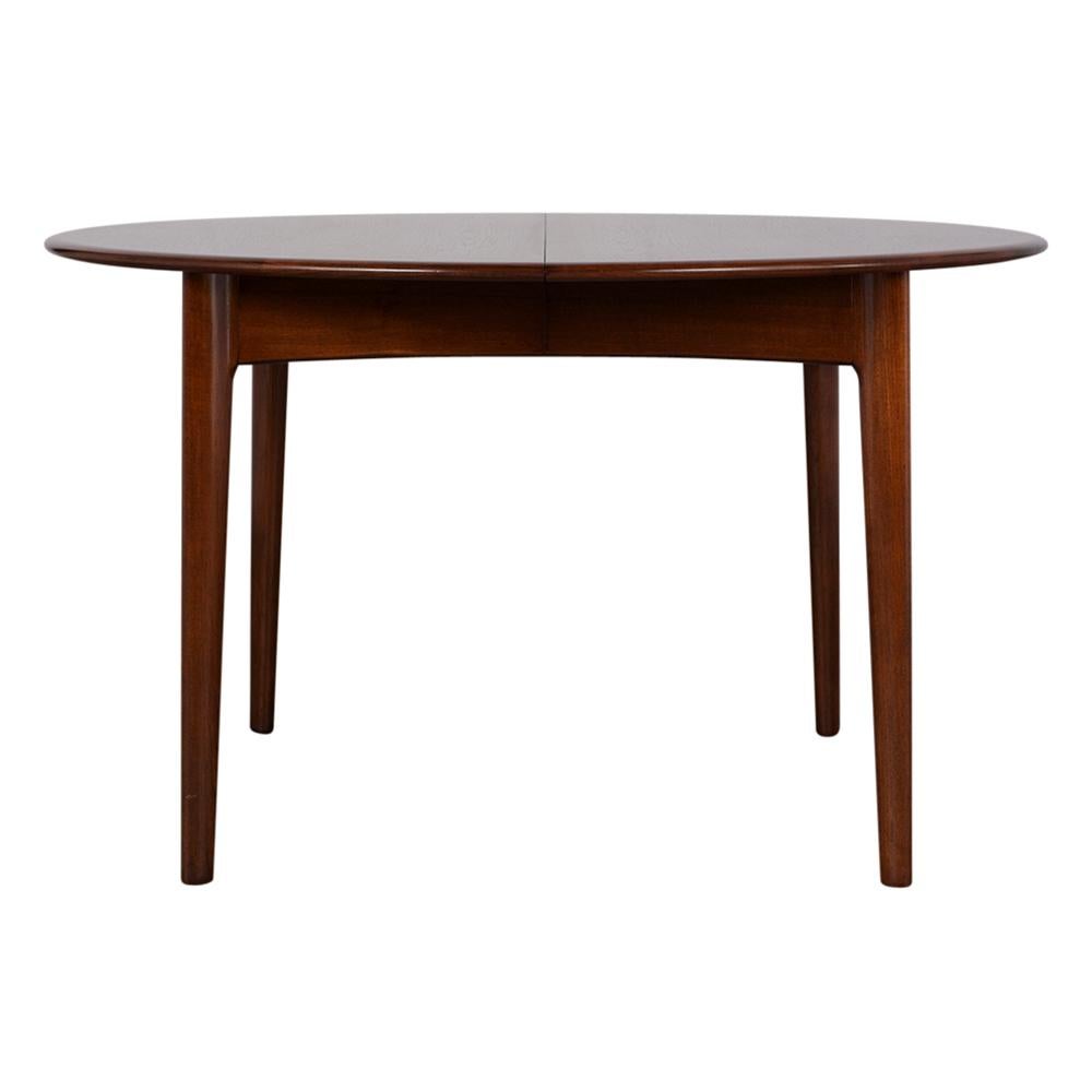 Carved Danish Mid-Century Modern Lacquered Dining Table