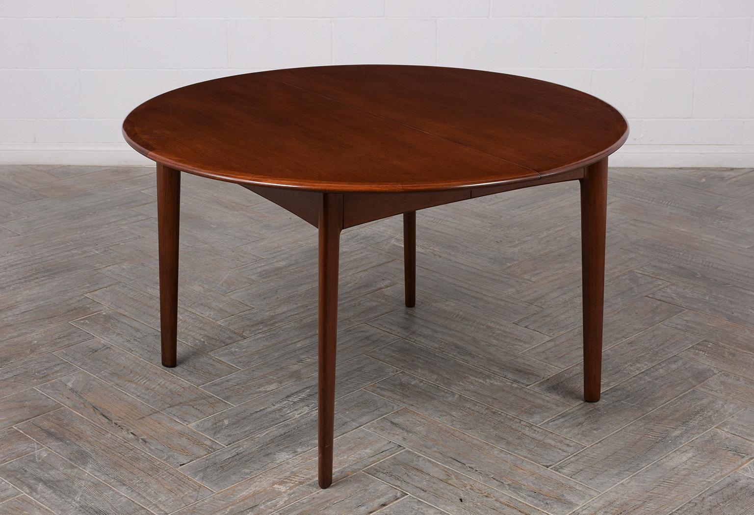 Wood Danish Mid-Century Modern Lacquered Dining Table