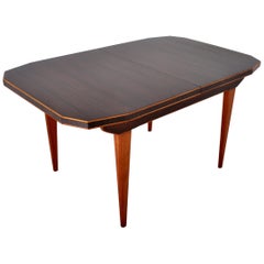 Retro Mid-Century Modern Danish Dining Table in Walnut with "Butterfly" Leaf, 1960s