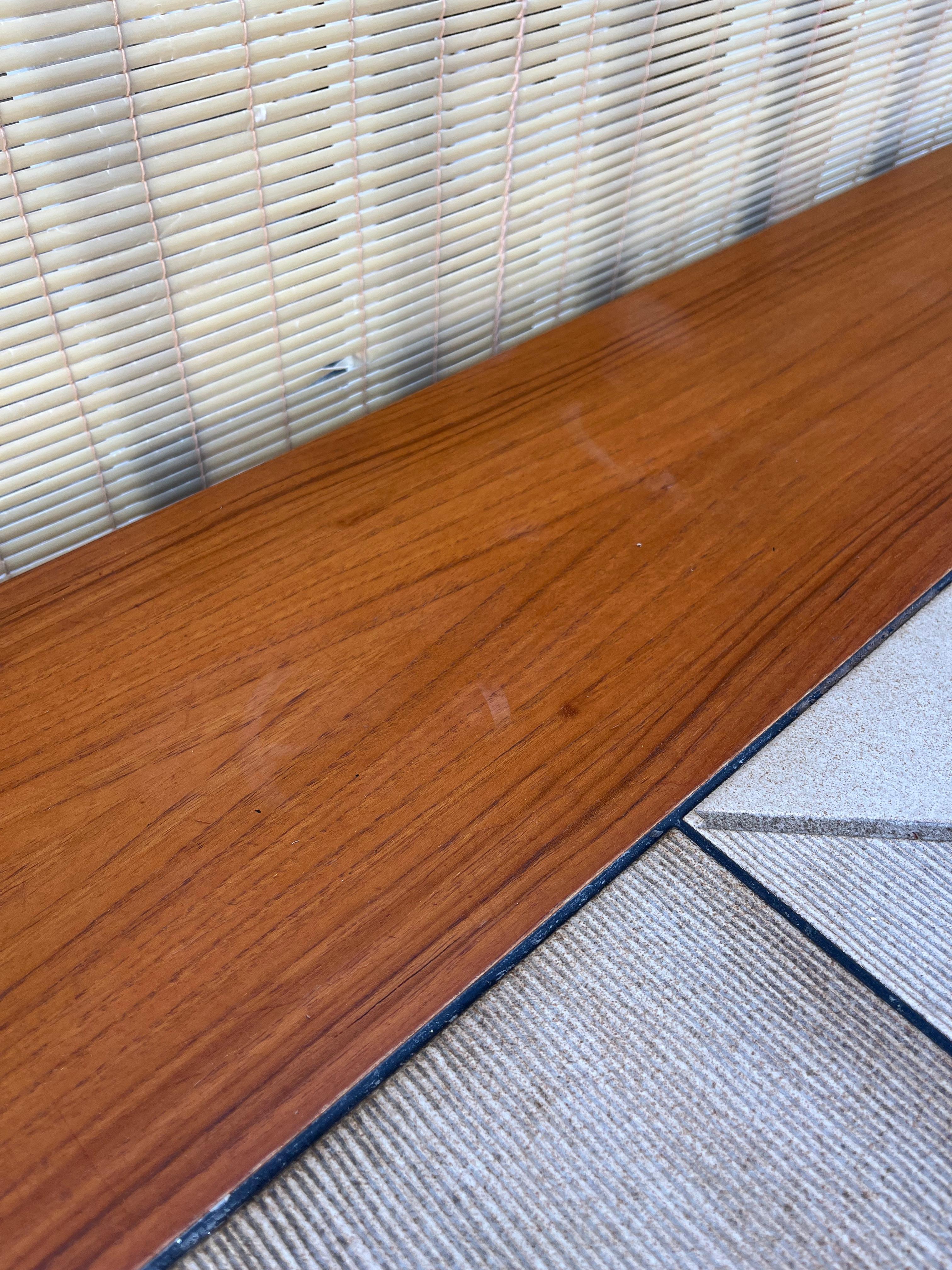 Mid Century Modern Danish Expandable Dining Table W/ Tile Inlay by Gangso Mobler For Sale 10