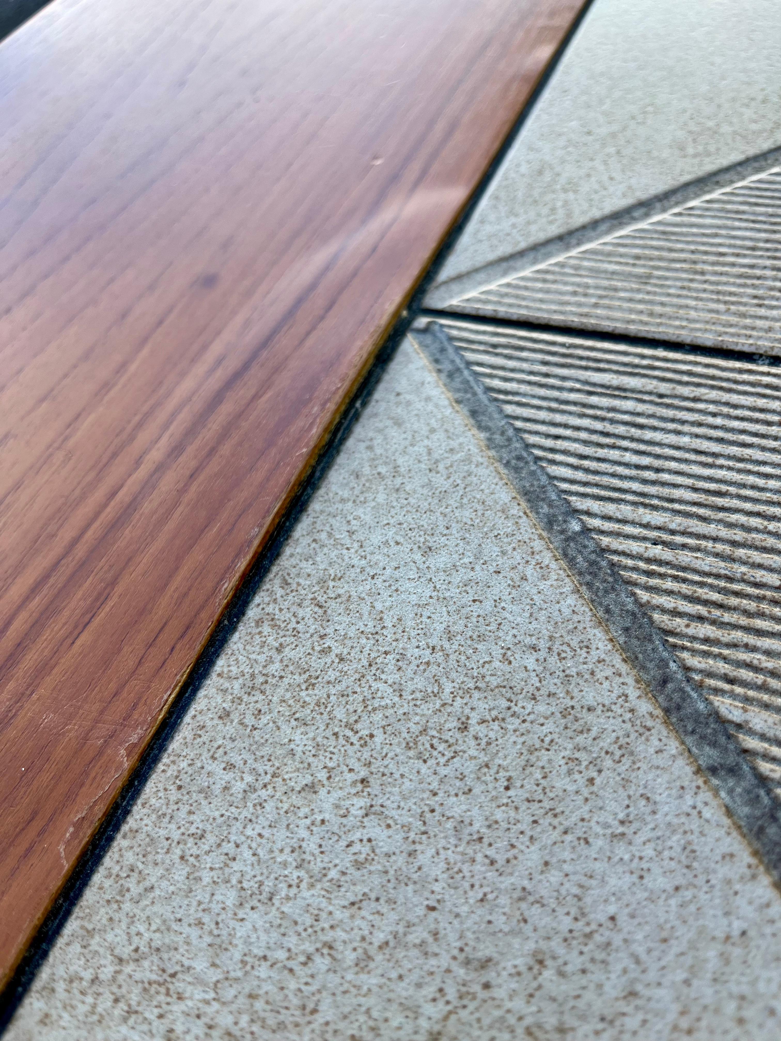 Mid Century Modern Danish Expandable Dining Table W/ Tile Inlay by Gangso Mobler For Sale 11