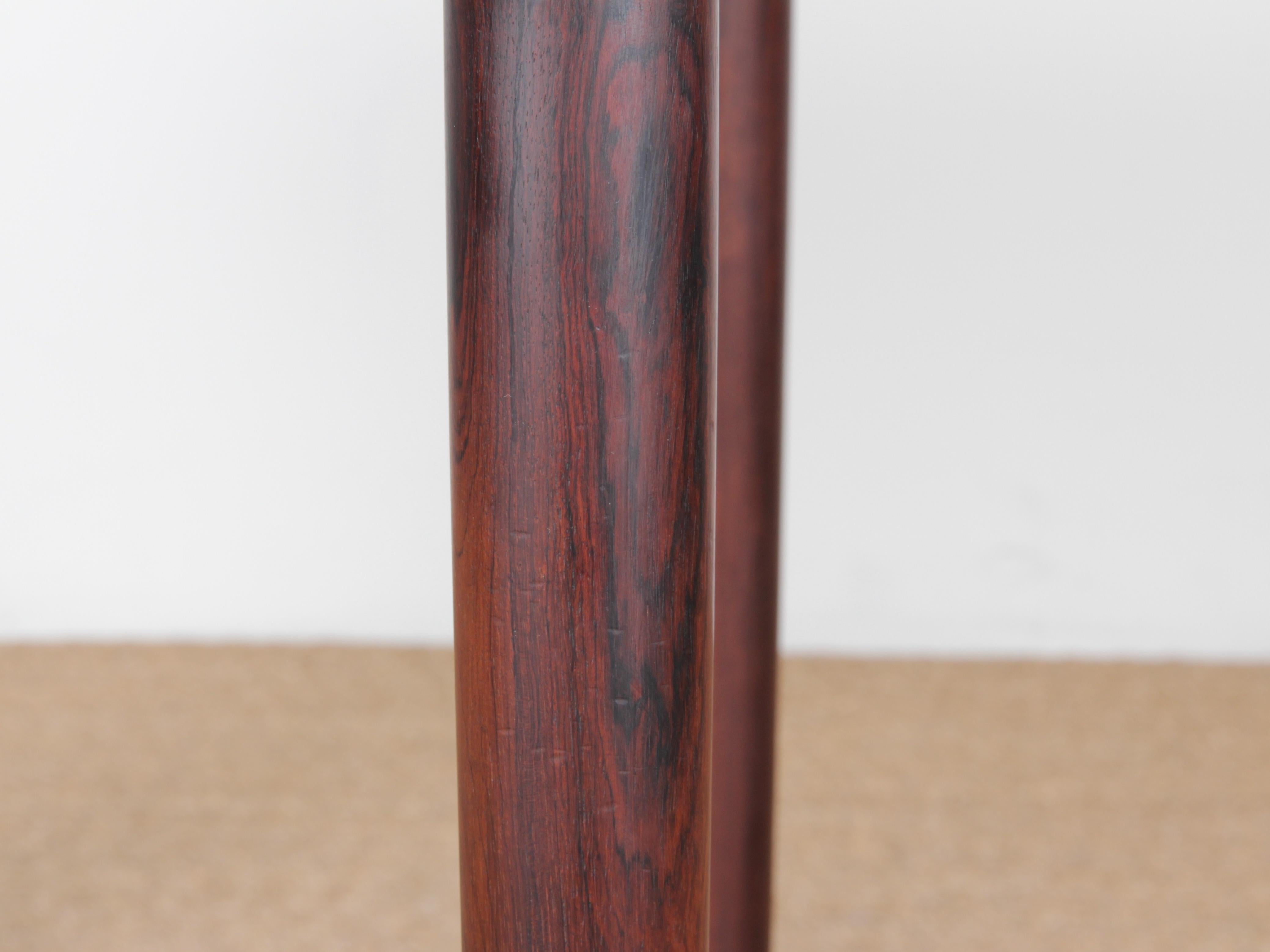 Mid-Century Modern Danish Extendable Round Dining Table in Rosewood 2