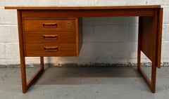 Mid-Century Modern Danish Extending Drop-Leaf Teak Desk