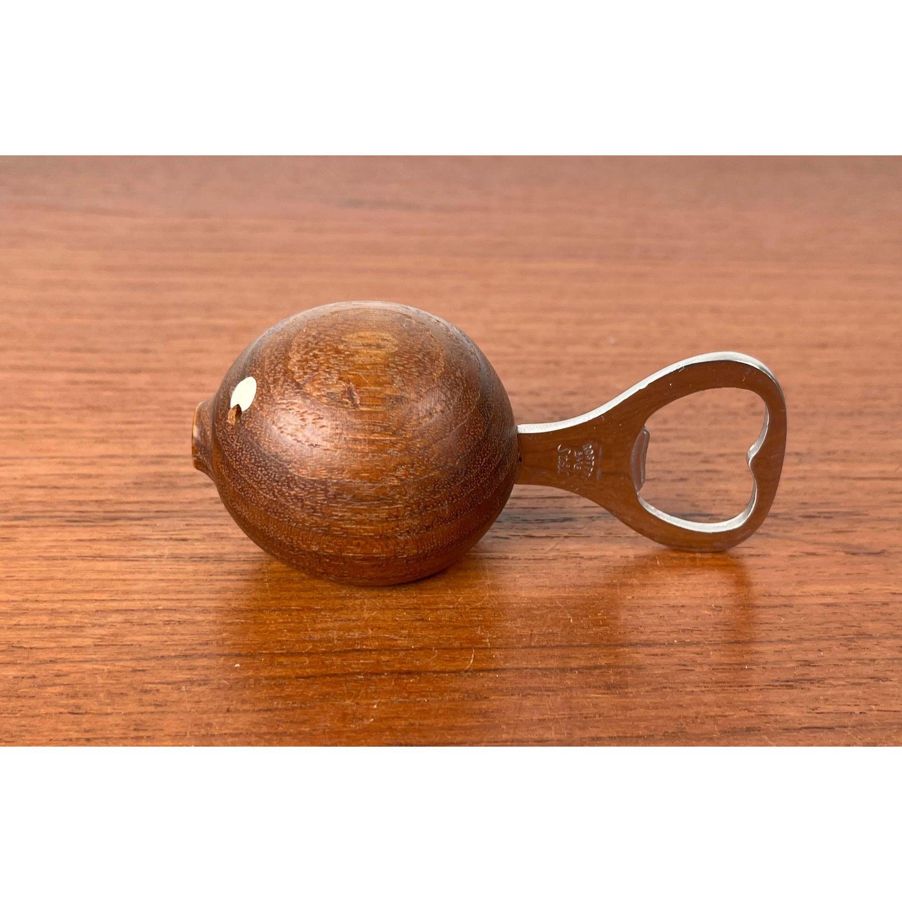 20th Century Mid-Century Modern Danish Fish Bottle Opener in Teak, 1960s For Sale