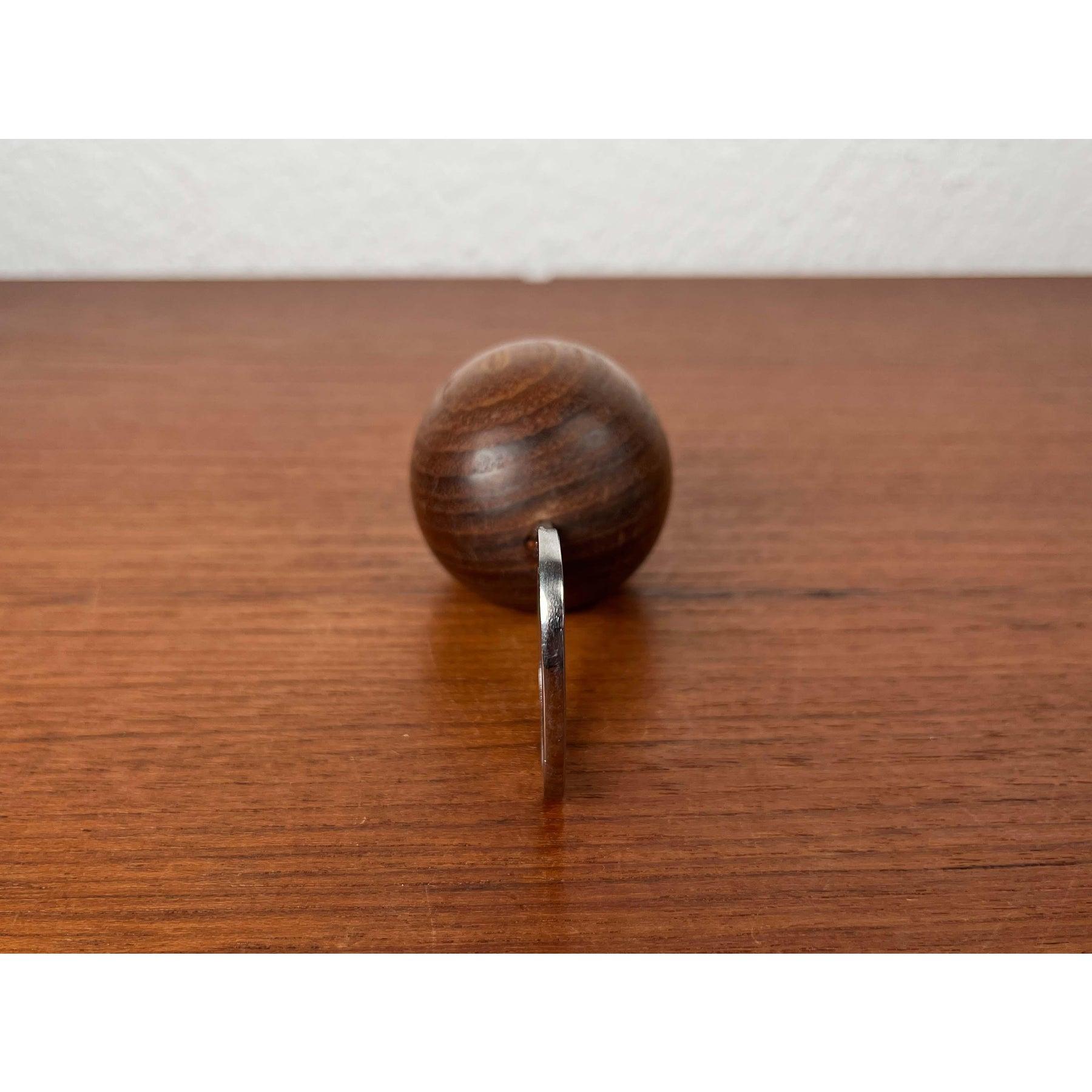 Metal Mid-Century Modern Danish Fish Bottle Opener in Teak, 1960s For Sale