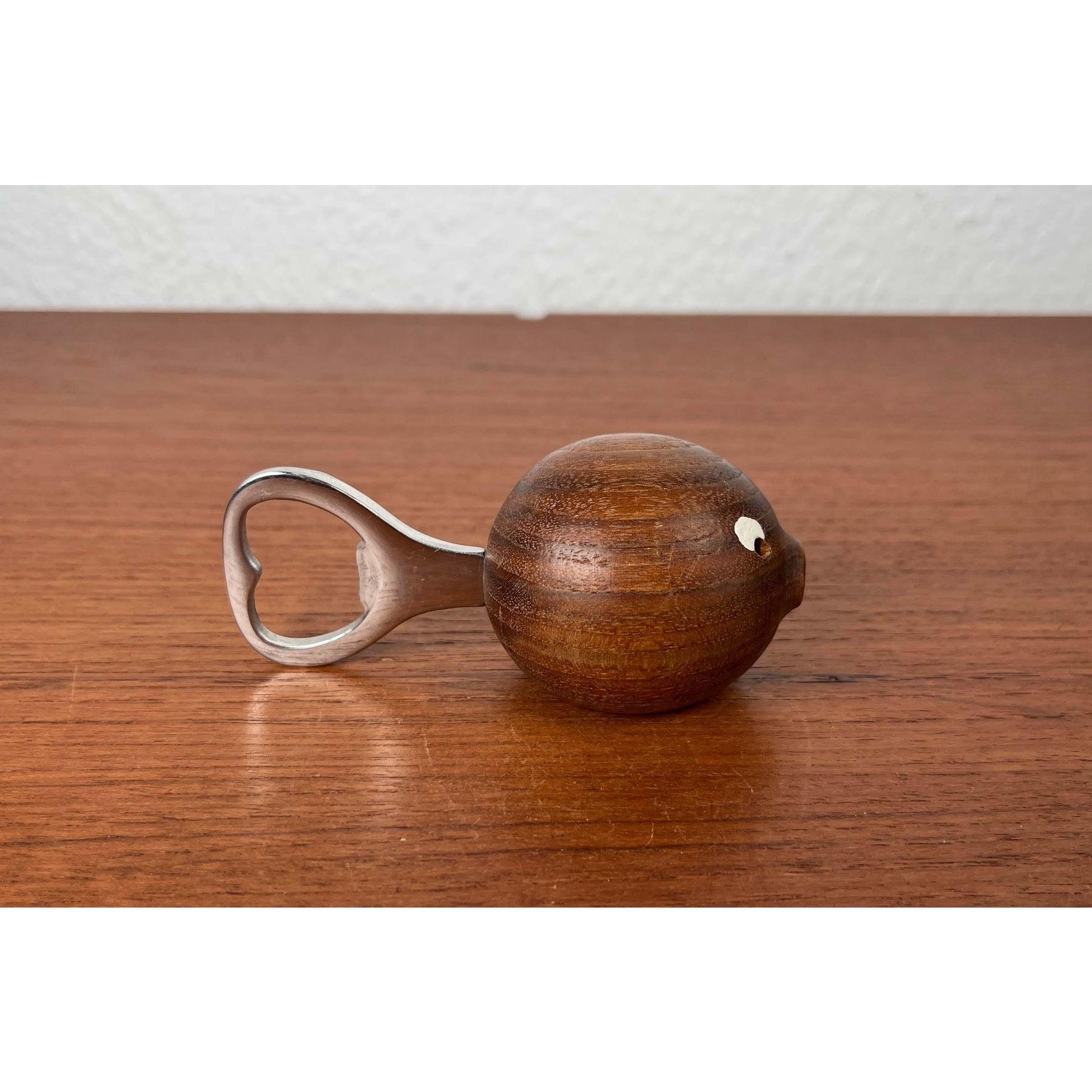 Mid-Century Modern Danish Fish Bottle Opener in Teak, 1960s For Sale 2