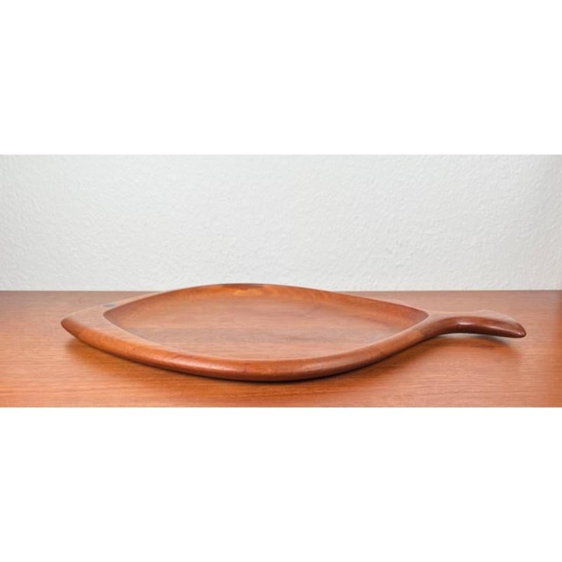 Mid-Century Modern Danish Fish Shaped Teak Plate Bowl from Digsmed, 1960s For Sale 6