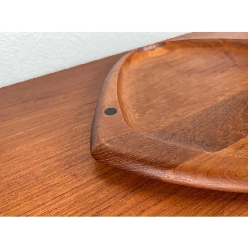 20th Century Mid-Century Modern Danish Fish Shaped Teak Plate Bowl from Digsmed, 1960s For Sale