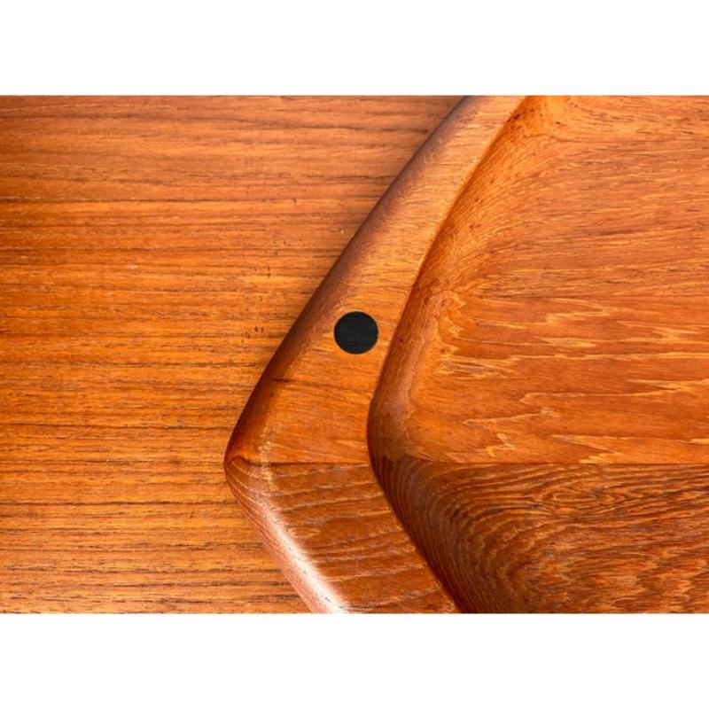 Mid-Century Modern Danish Fish Shaped Teak Plate Bowl from Digsmed, 1960s For Sale 3