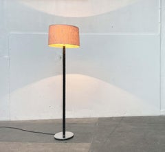Mid-Century Modern Danish Flet Leather Floor Lamp Jo Hammerborg Fog & Mørup